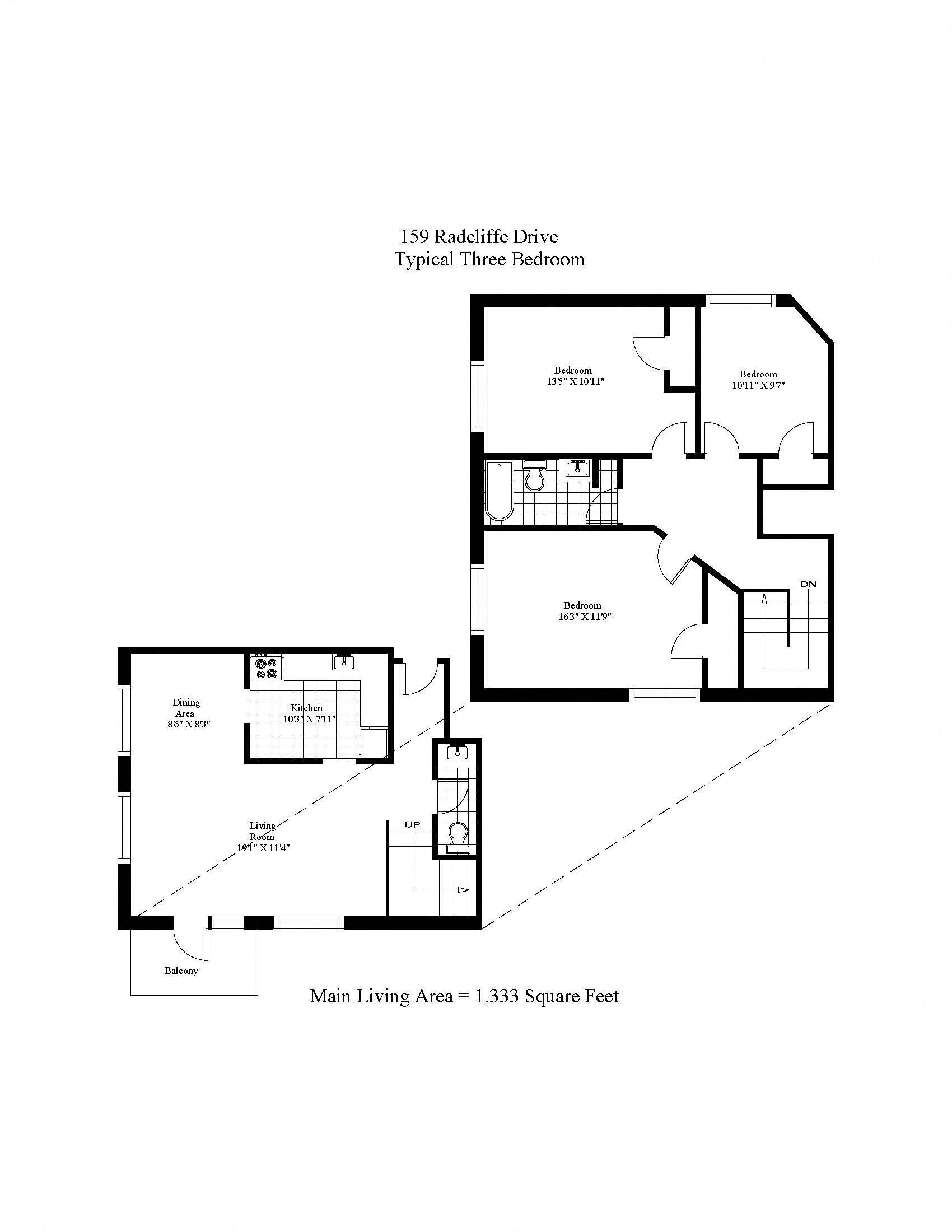 Three Bedroom Two Level