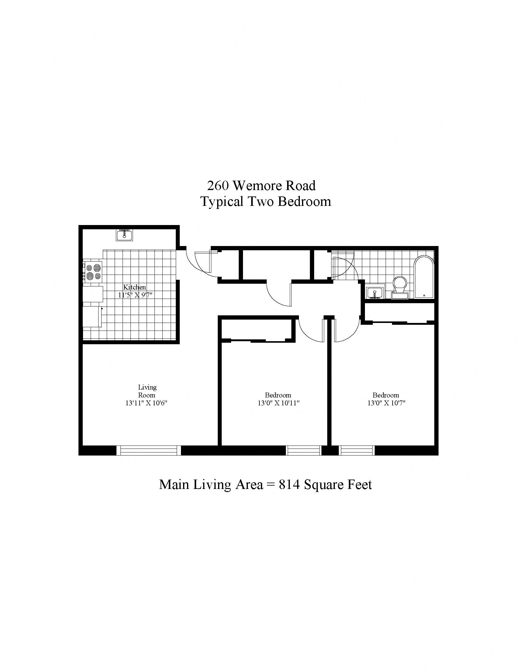 260 Wetmore Two Bedroom Image