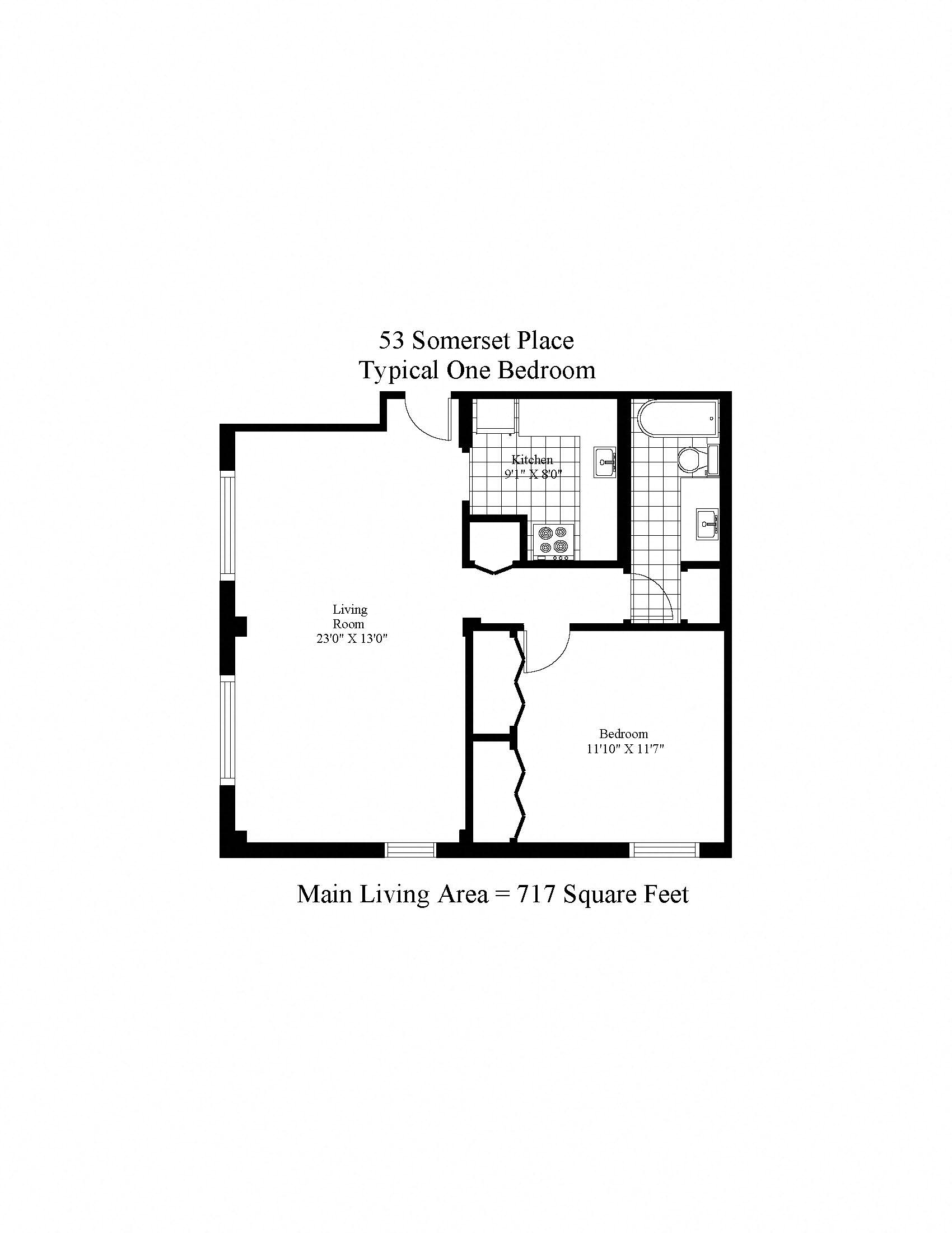 53 Somerset One Bedroom Image