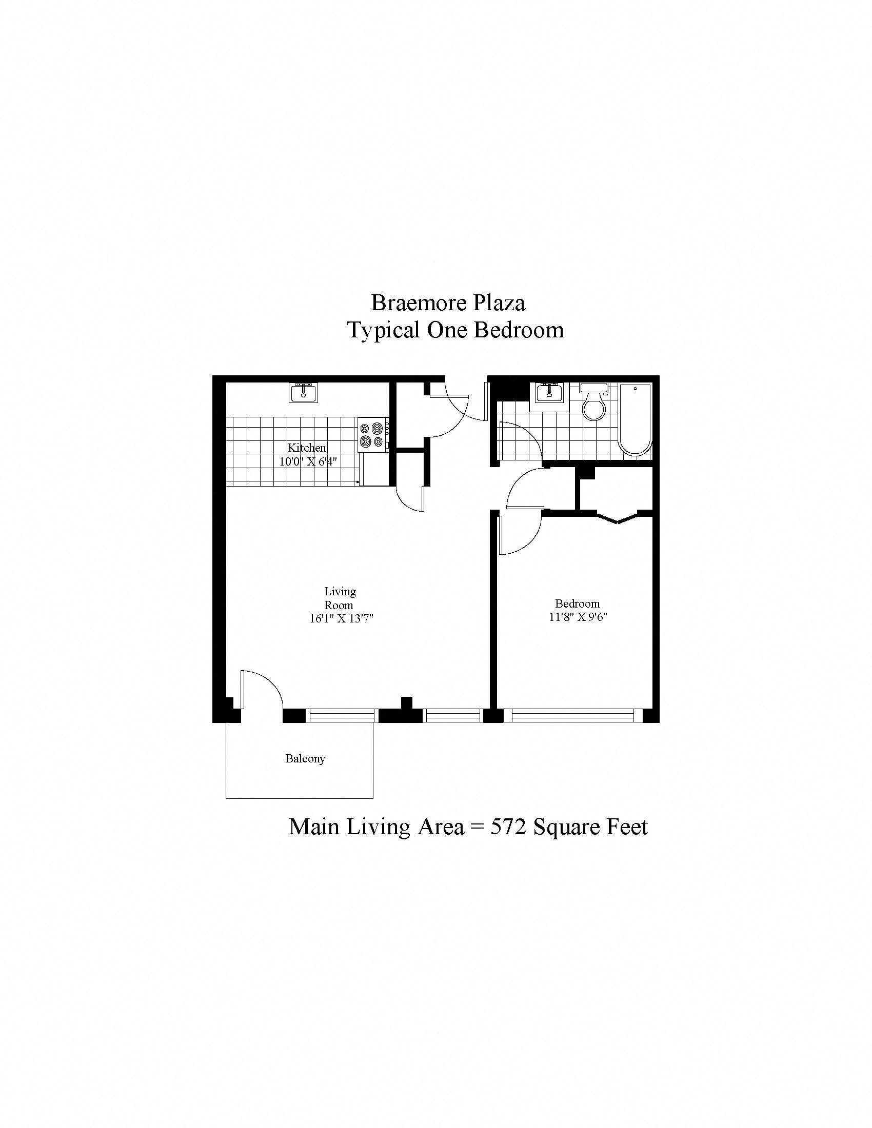 Braemore Plaza One Bedroom Image