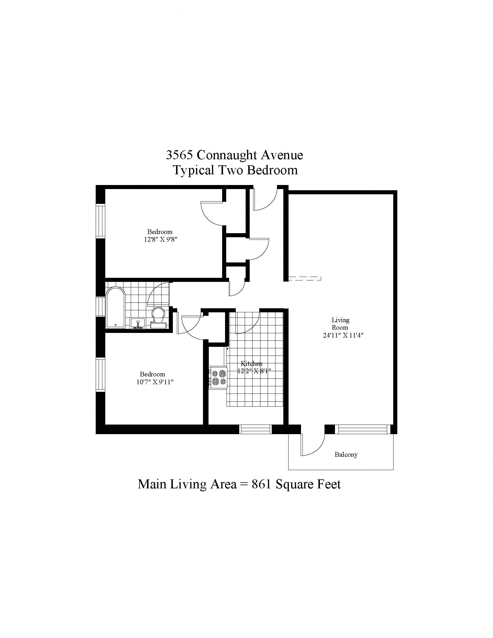 Two Bedroom + Balcony