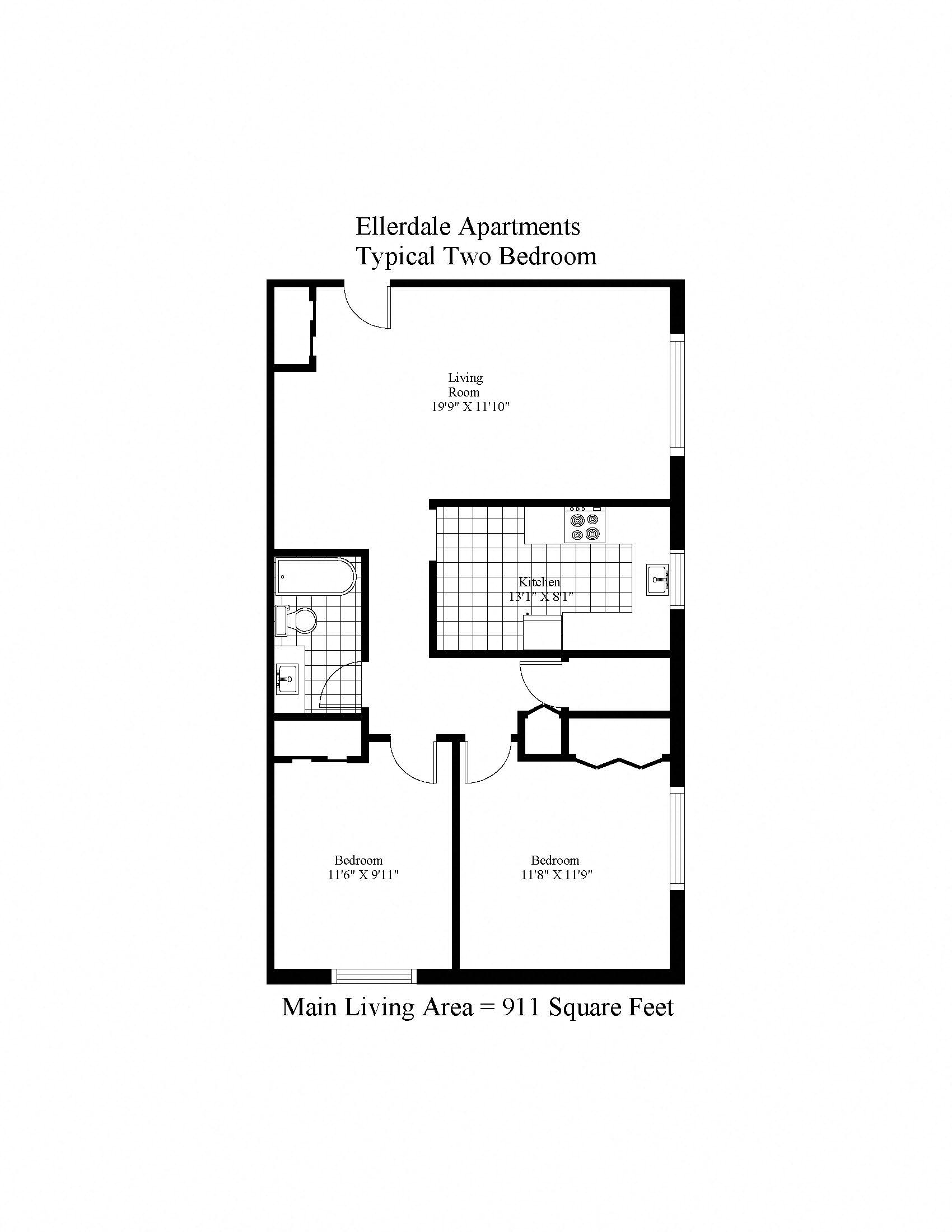 Ellerdale Two Bedroom A Image