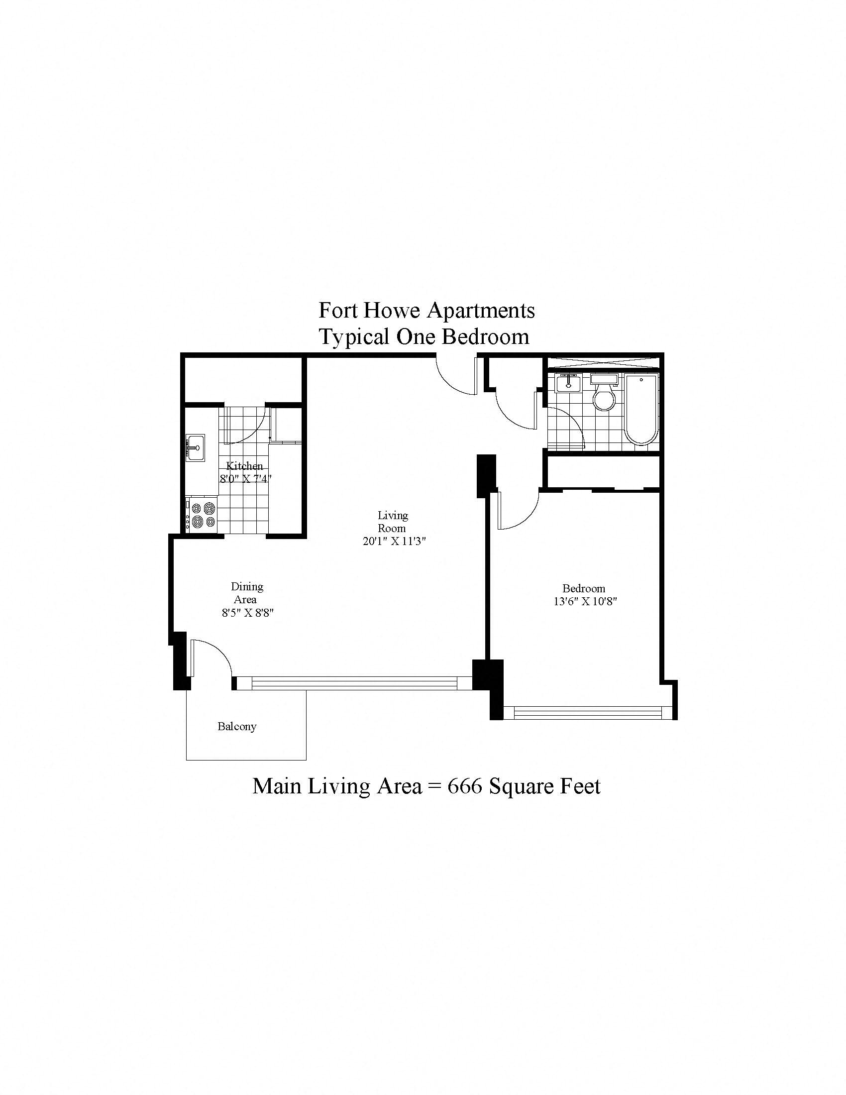 Fort Howe One Bedroom Image