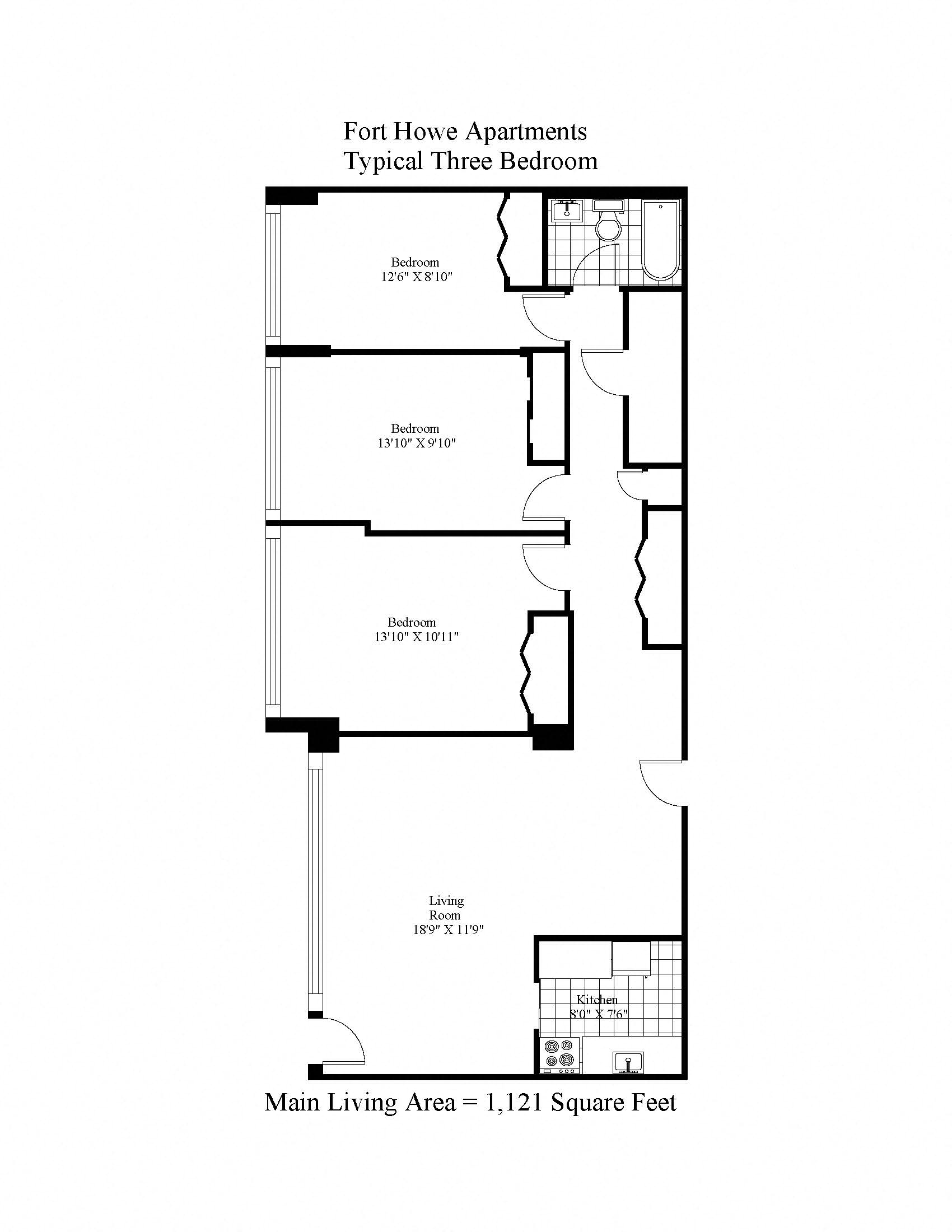 Fort Howe Three Bedroom Image