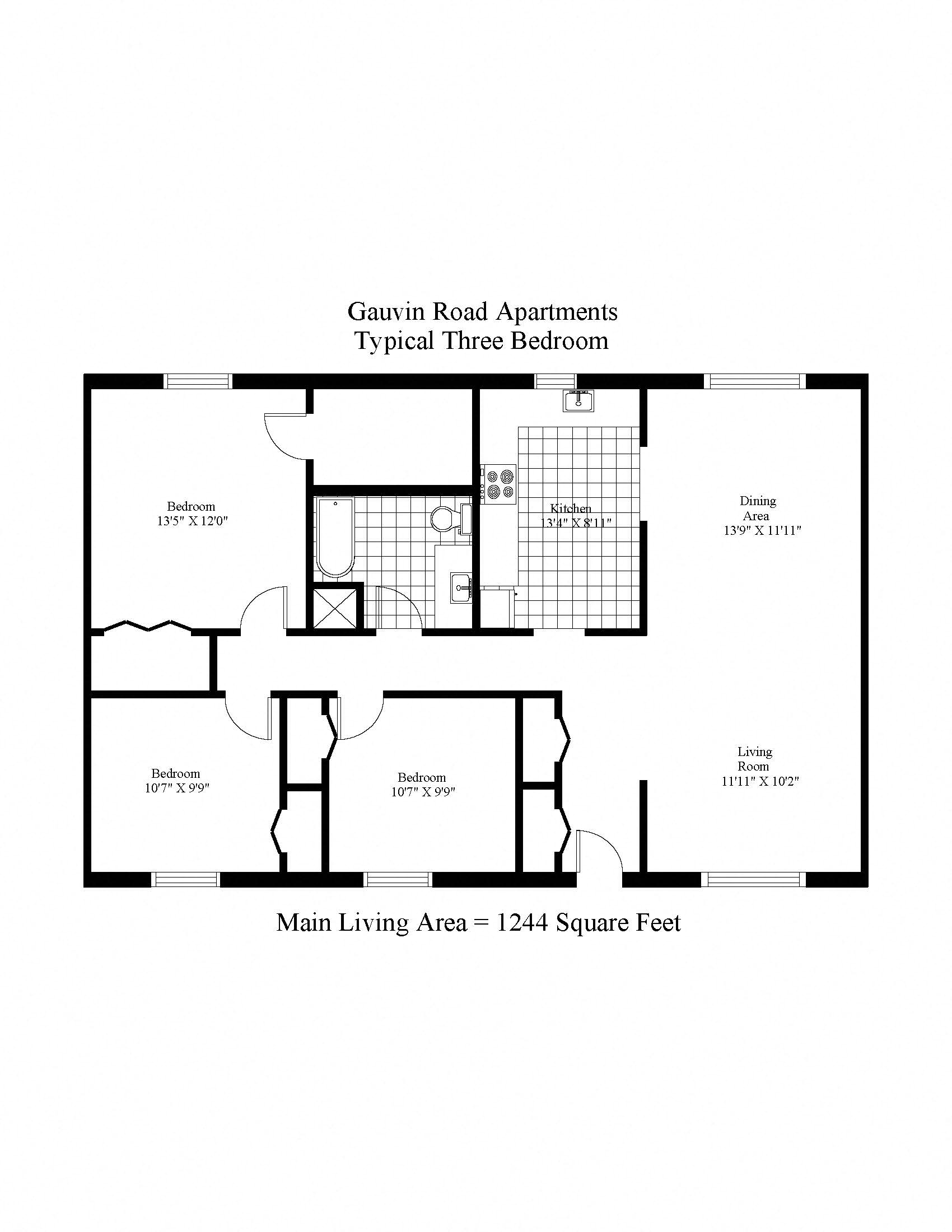 Gauvin Road Three Bedroom Image