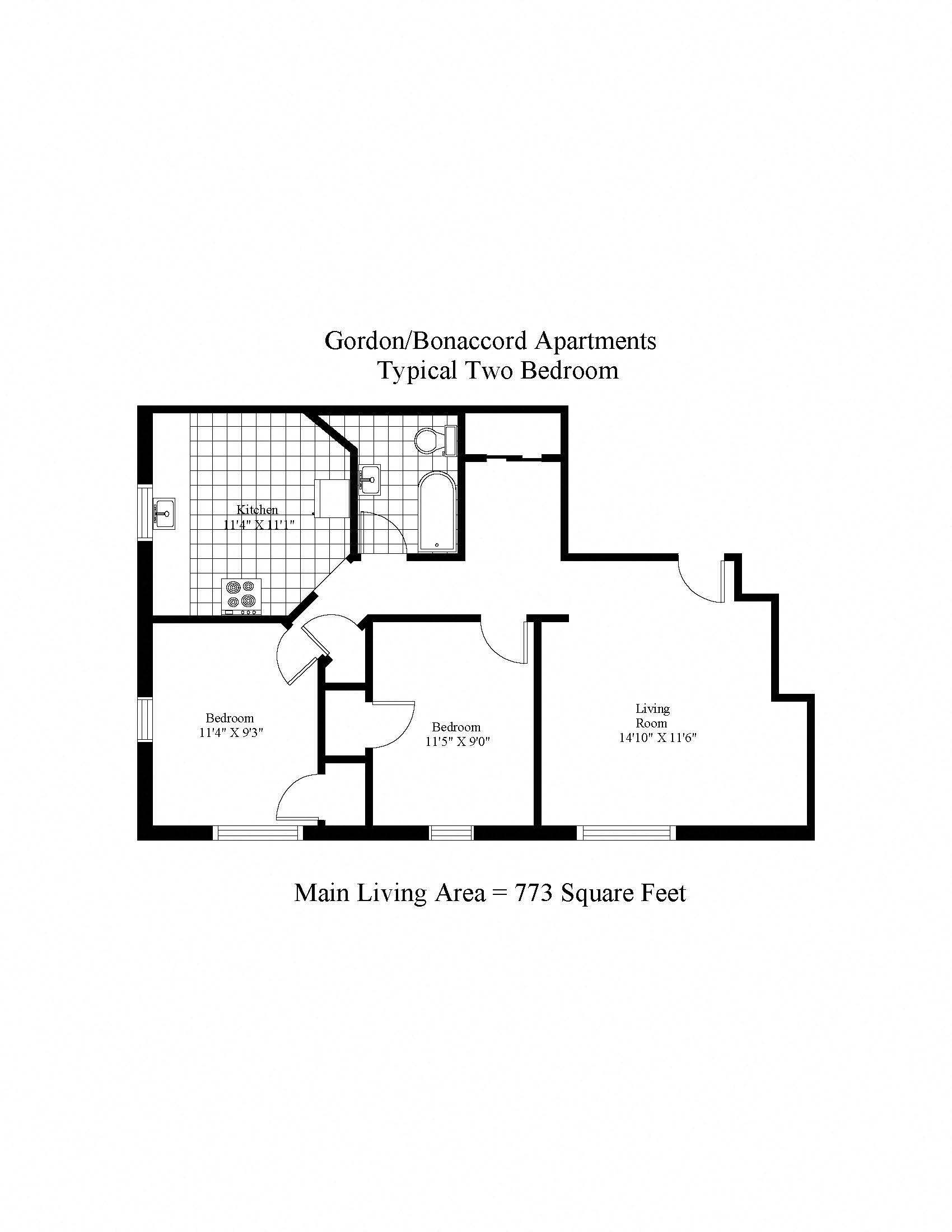 Gordon/Bonaccord Two Bedroom A Image