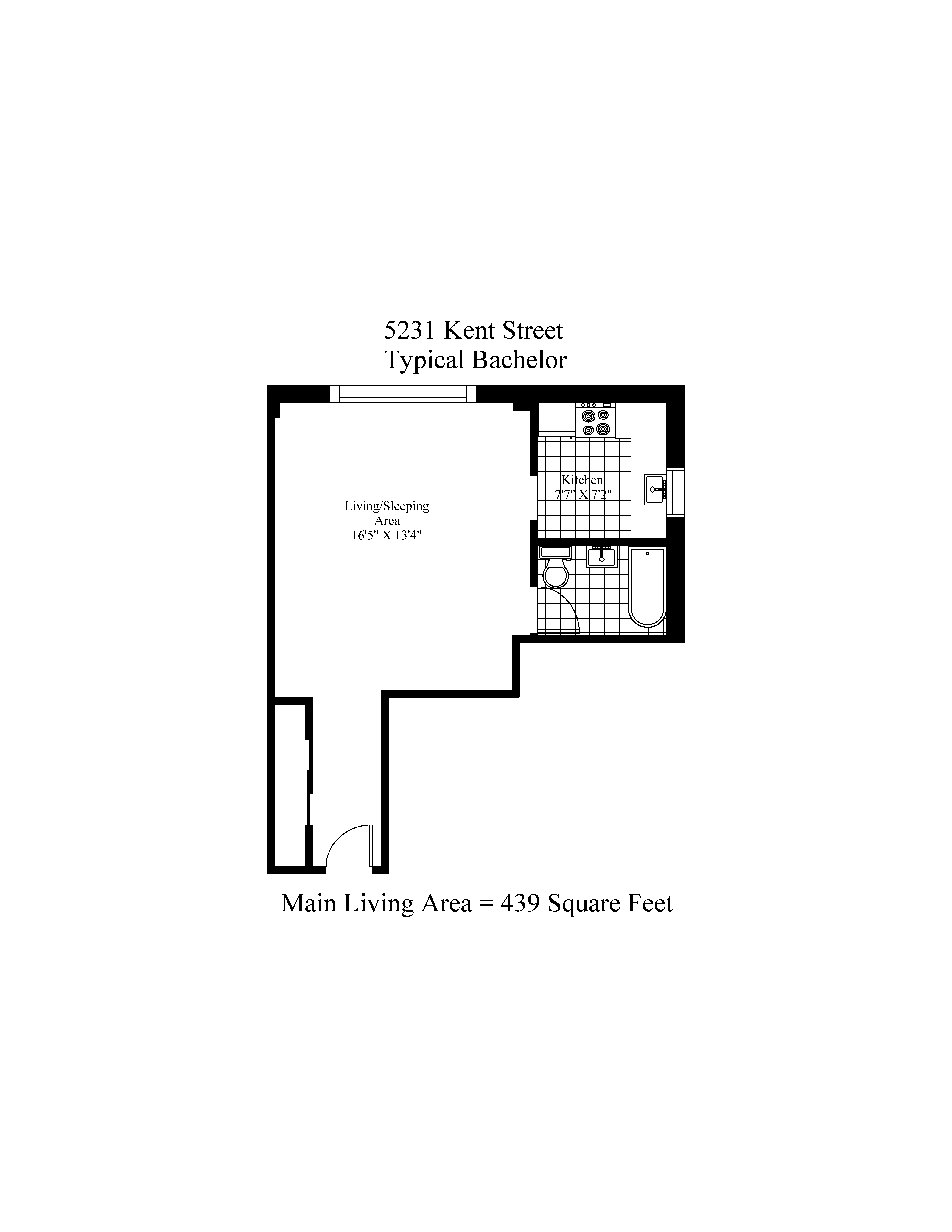 Typical Bachelor Floor Plan