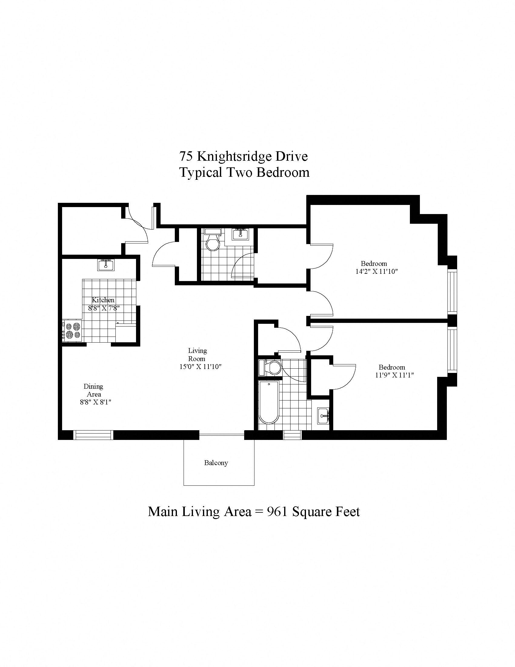 Two Bedroom Two Bath