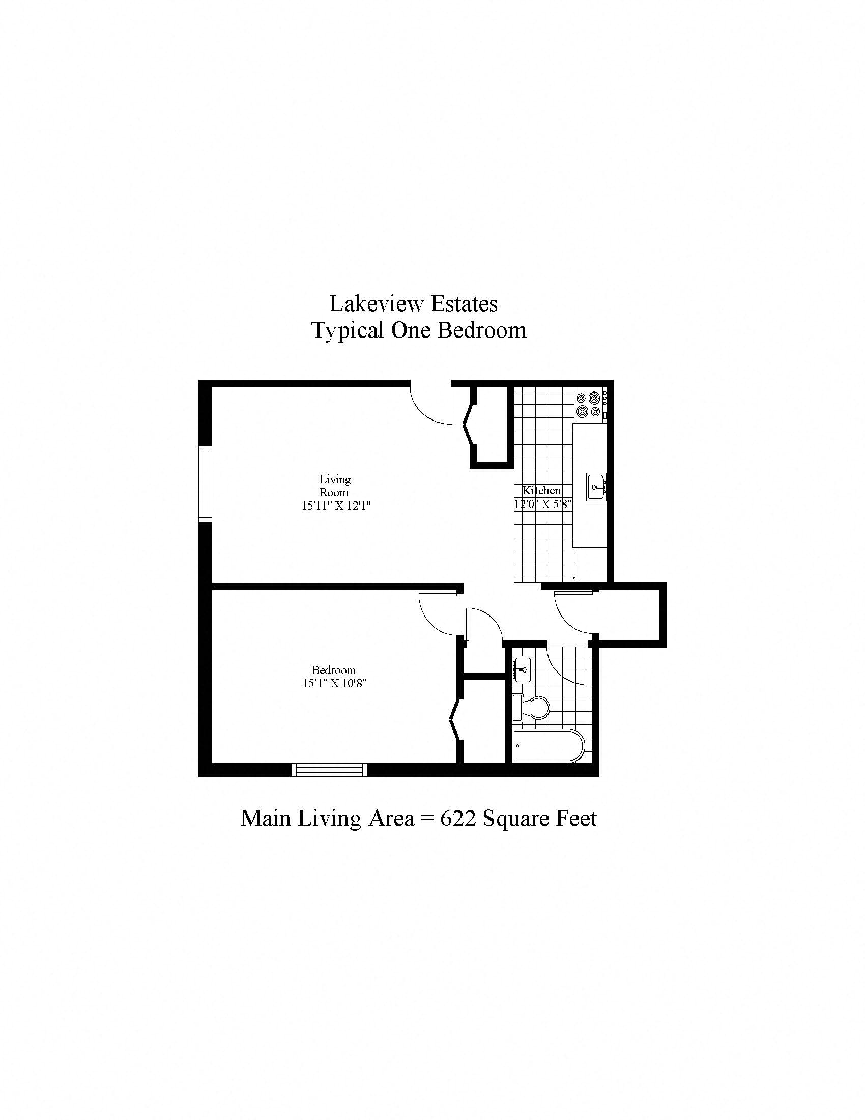 Lakeview Estates One Bedroom Image