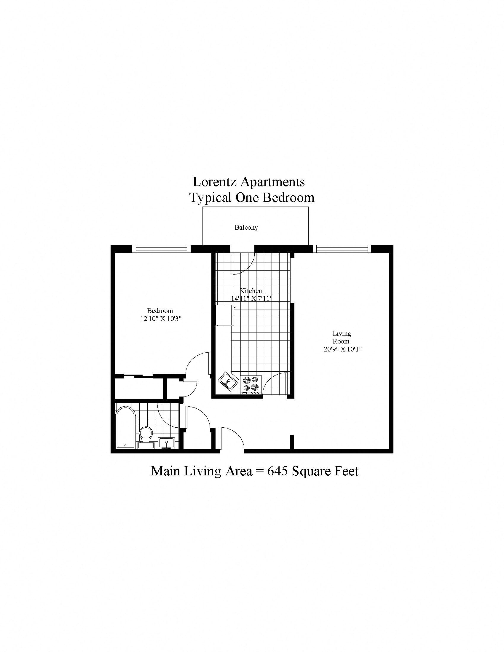 Lorentz Apartments One Bedroom Image