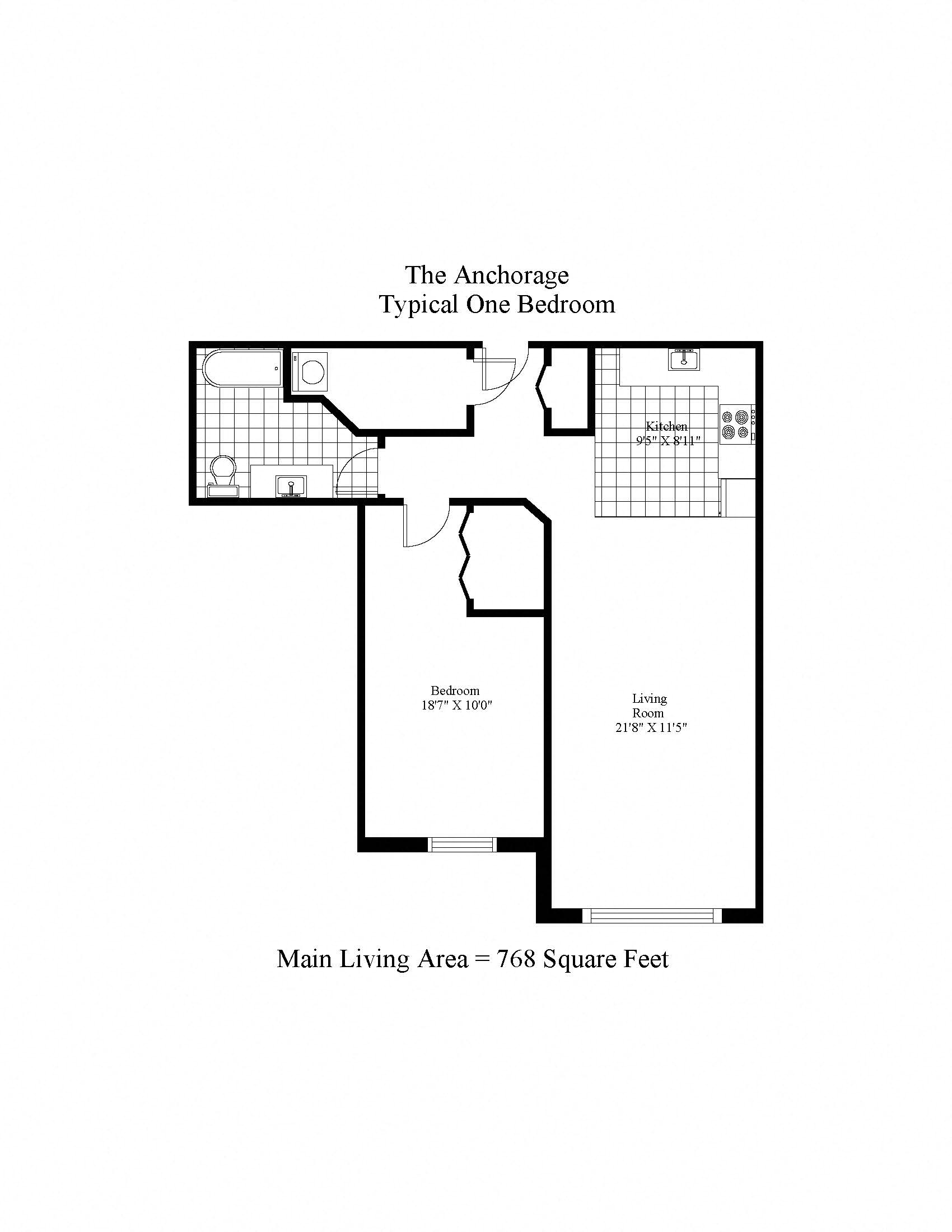 The Anchorage One Bedroom A Image