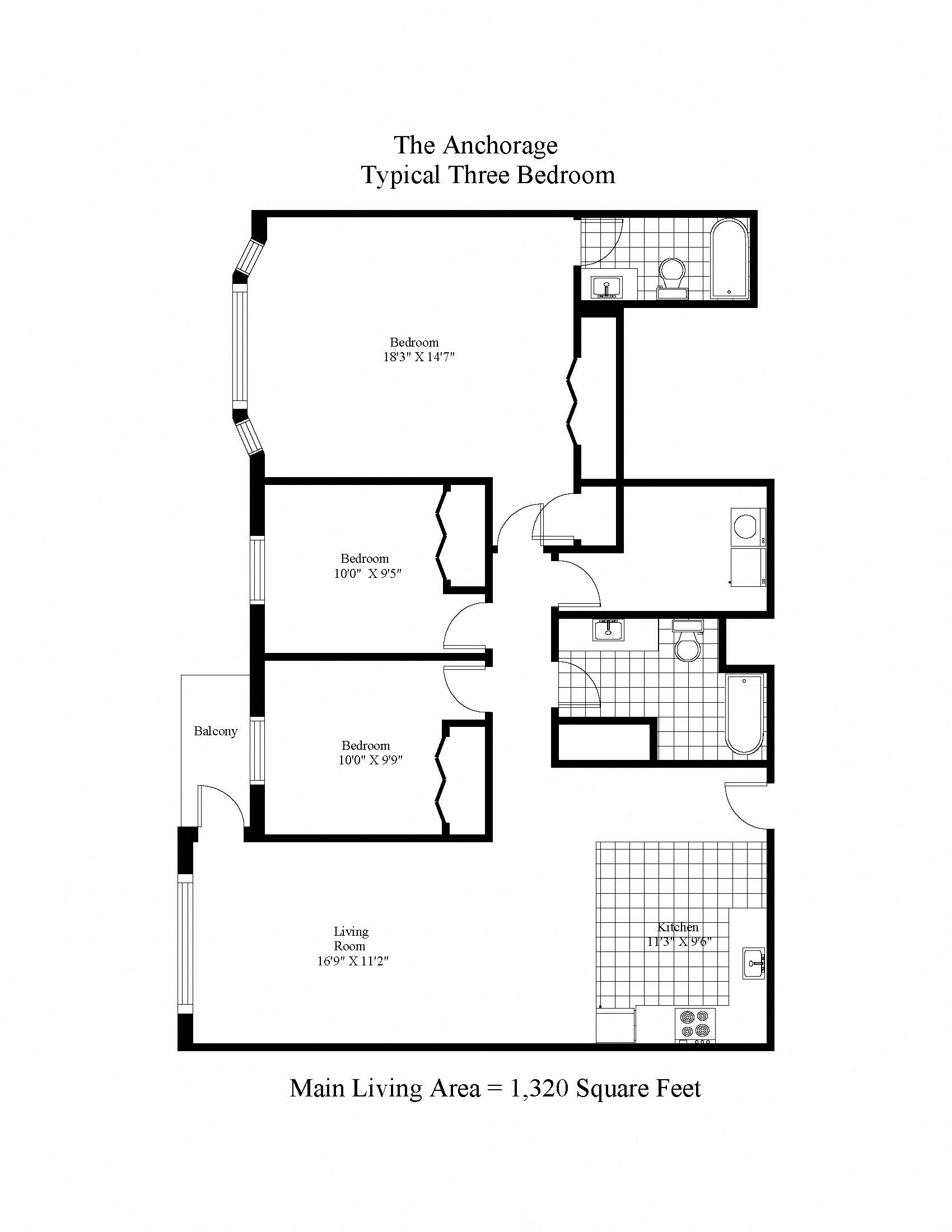 The Anchorage Three Bedroom Image