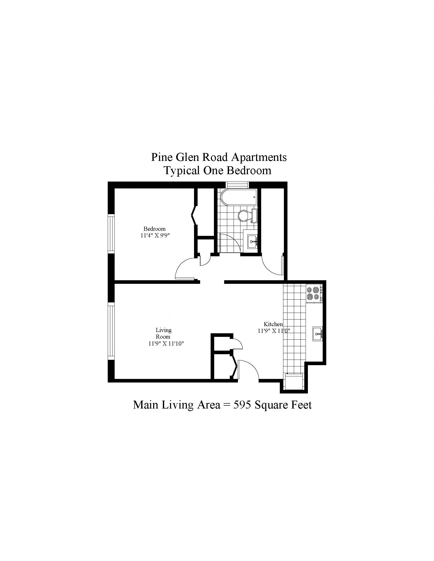 Pine Glen One Bedroom A Image