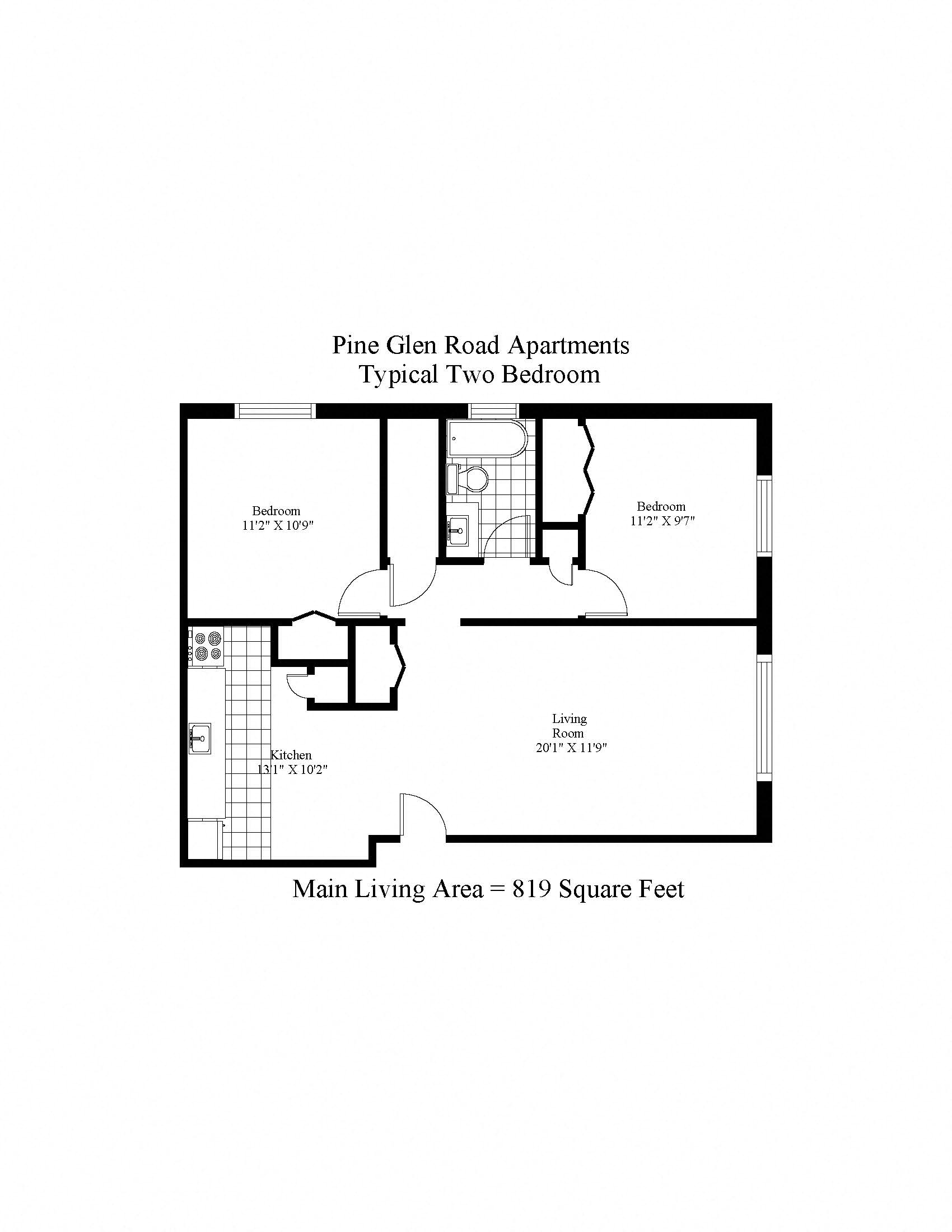 Pine Glen Two Bedroom A Image
