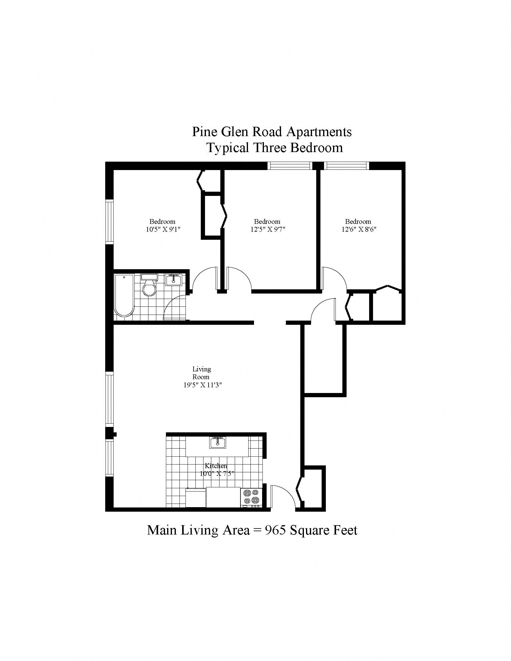 Pine Glen Three Bedroom Image