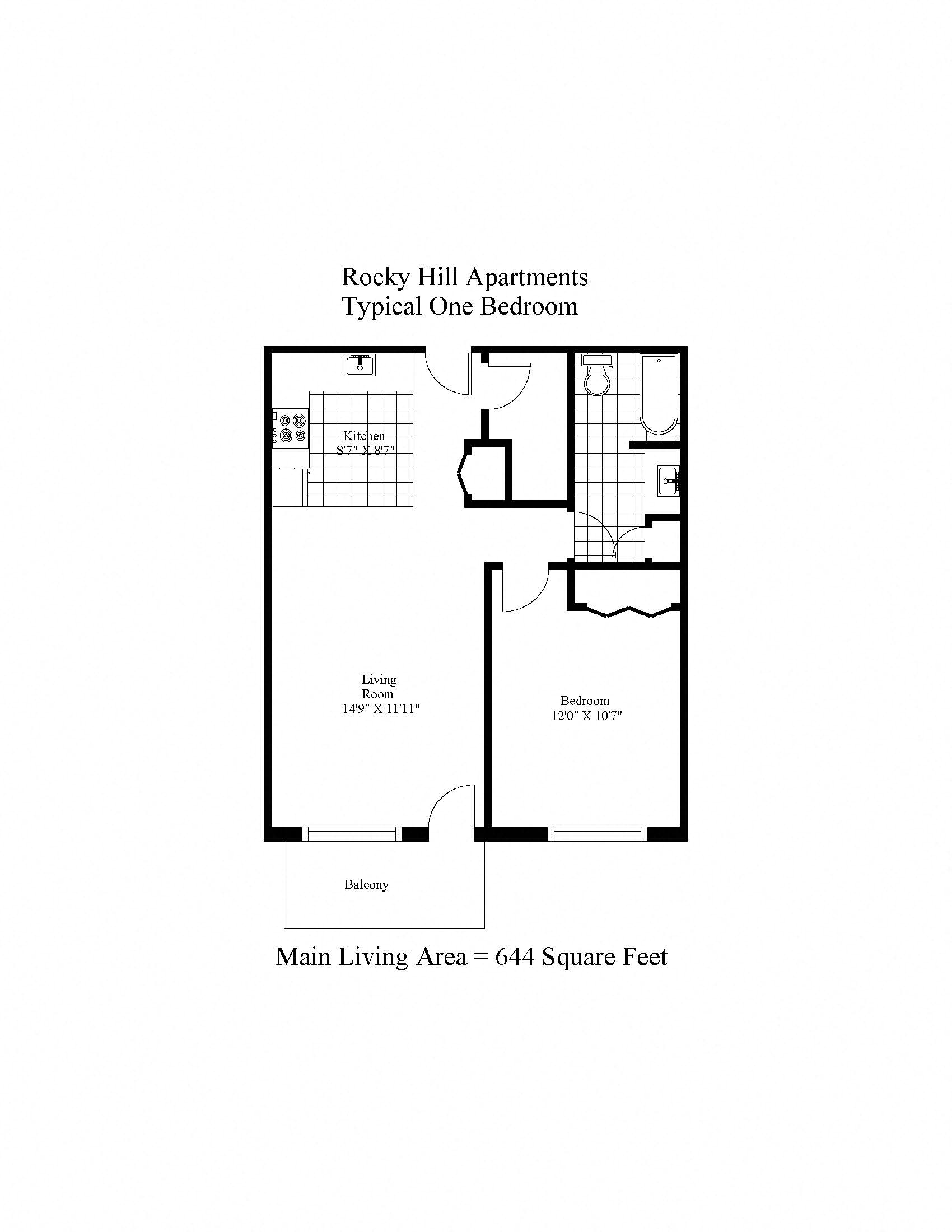 Rocky Hill One Bedroom Image