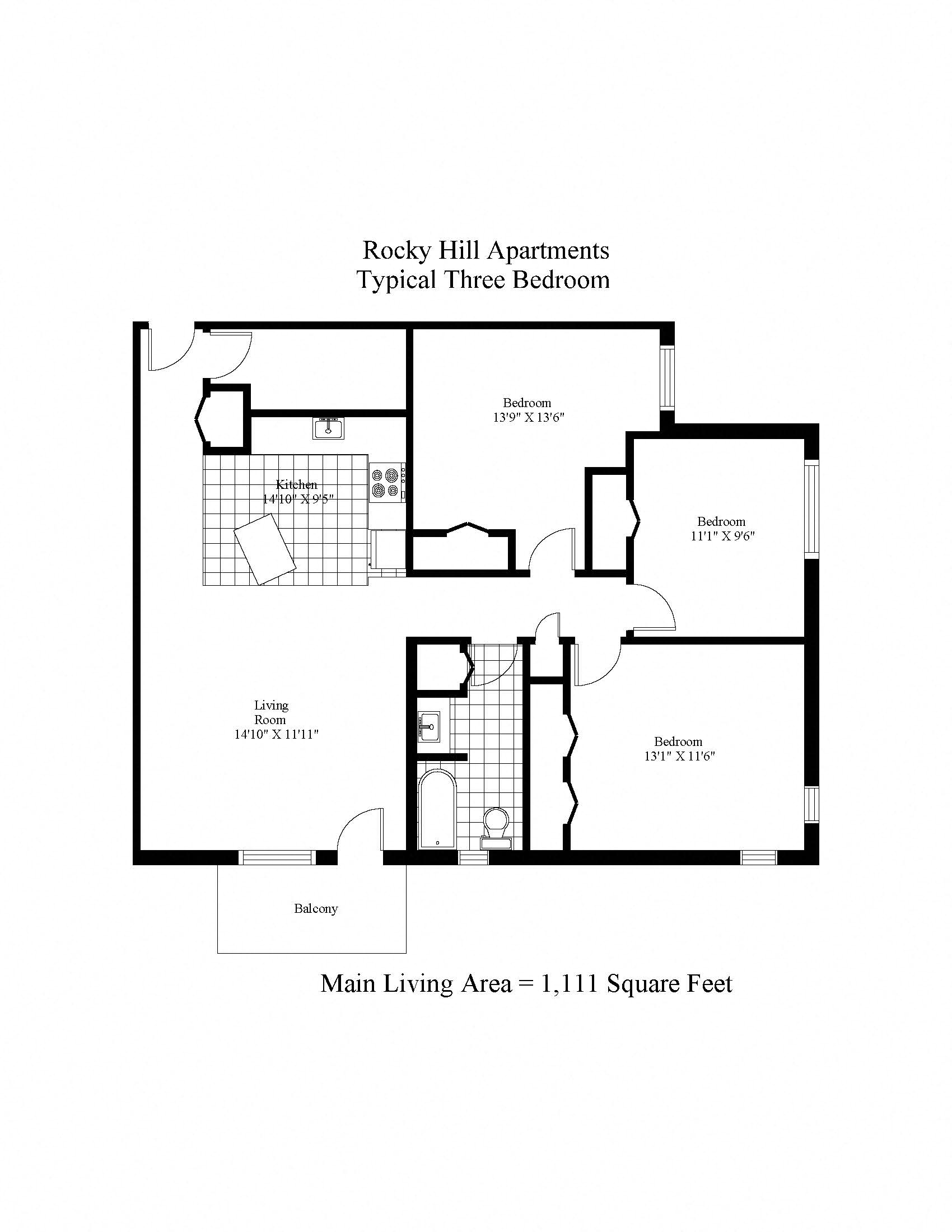 Rocky Hill Three Bedroom Image