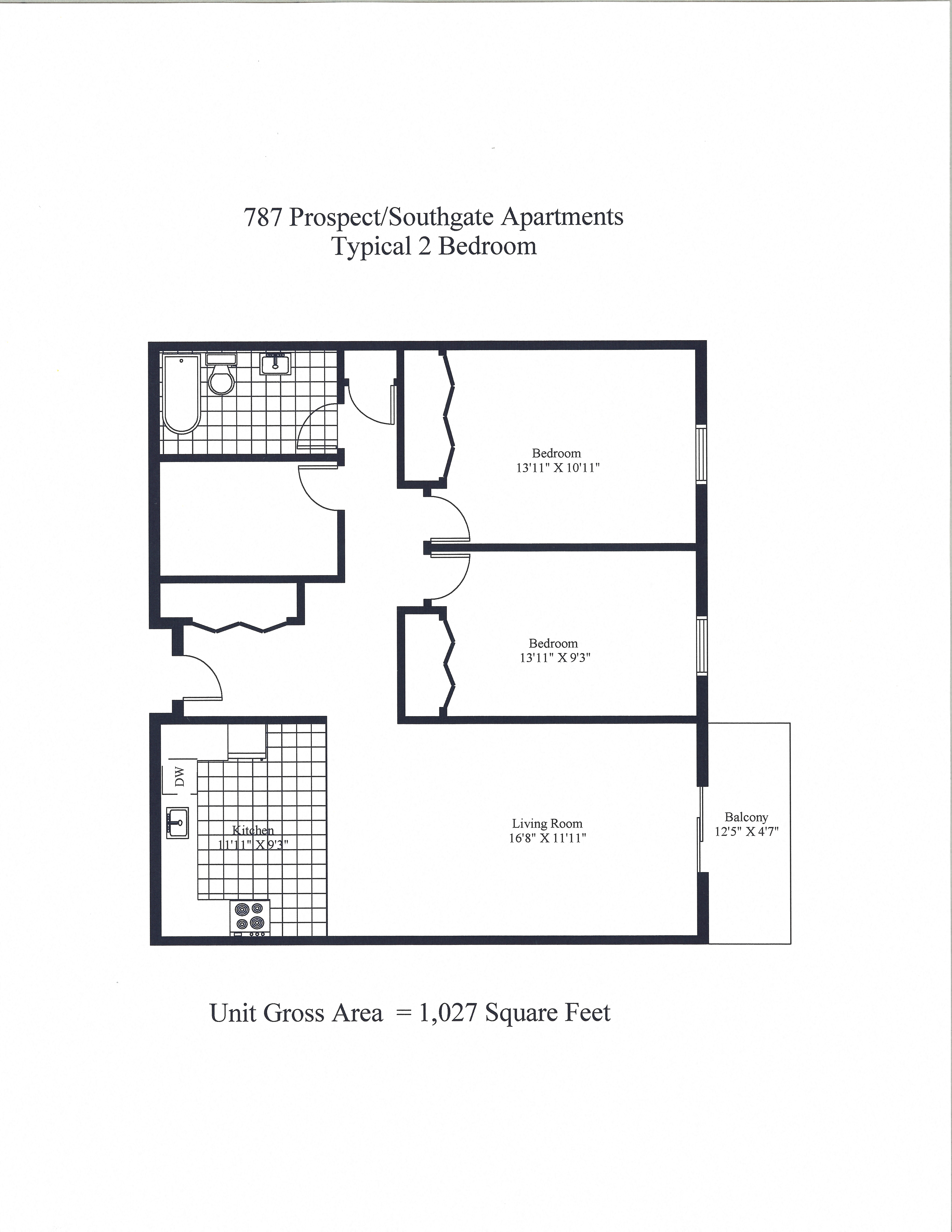 Southgate Apartments Two Bedroom + Balcony Image