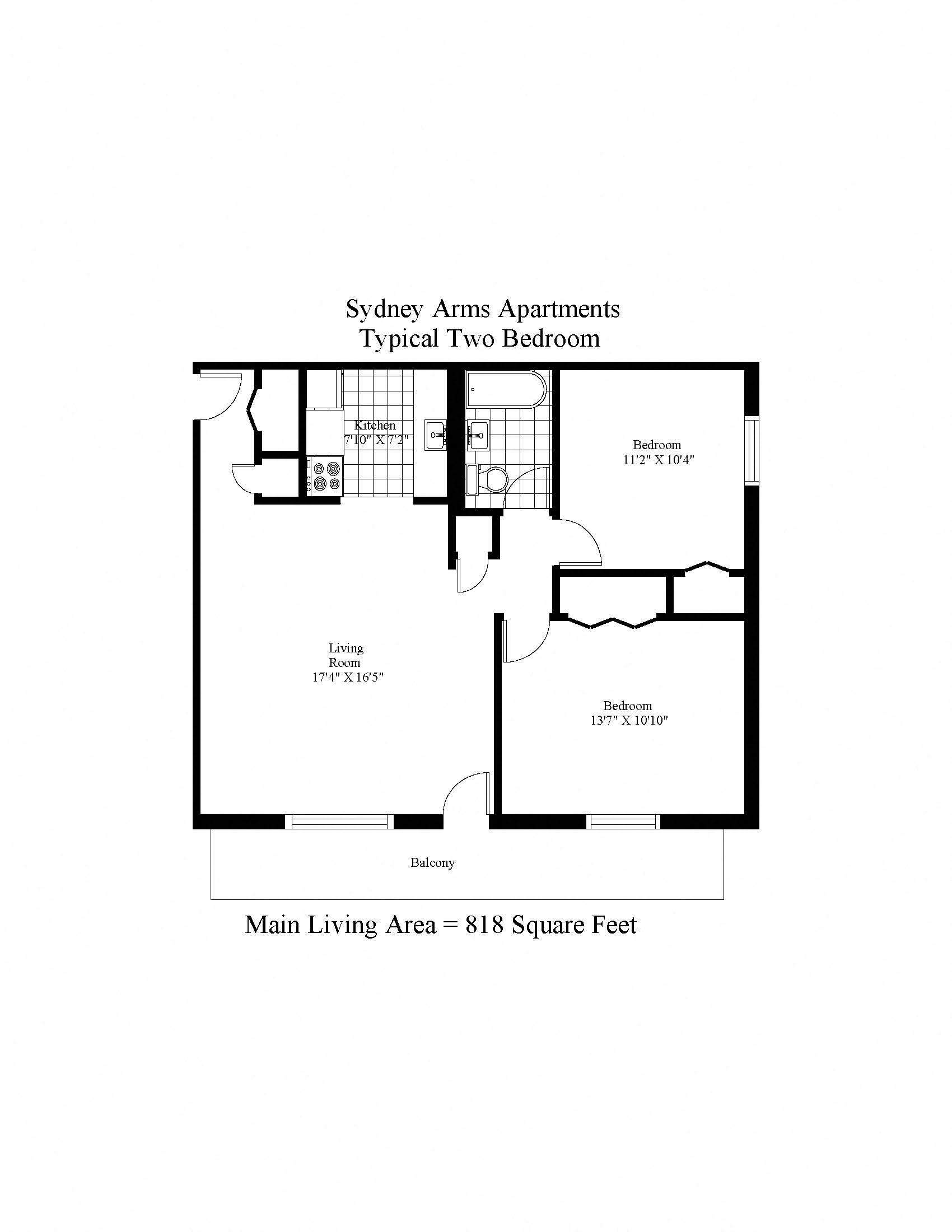 Sydney Arms Two Bedroom Image