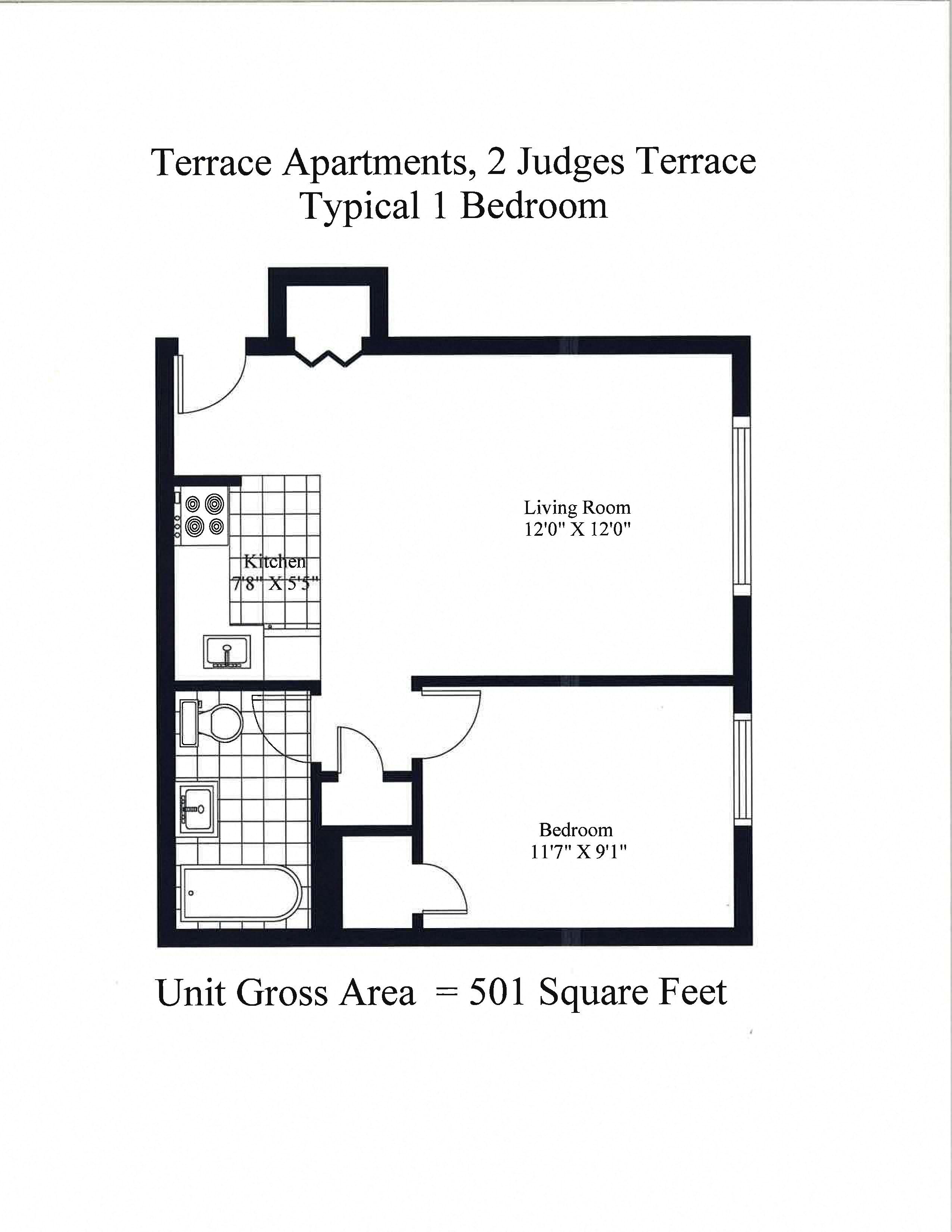 Terrace Apartments One Bedroom