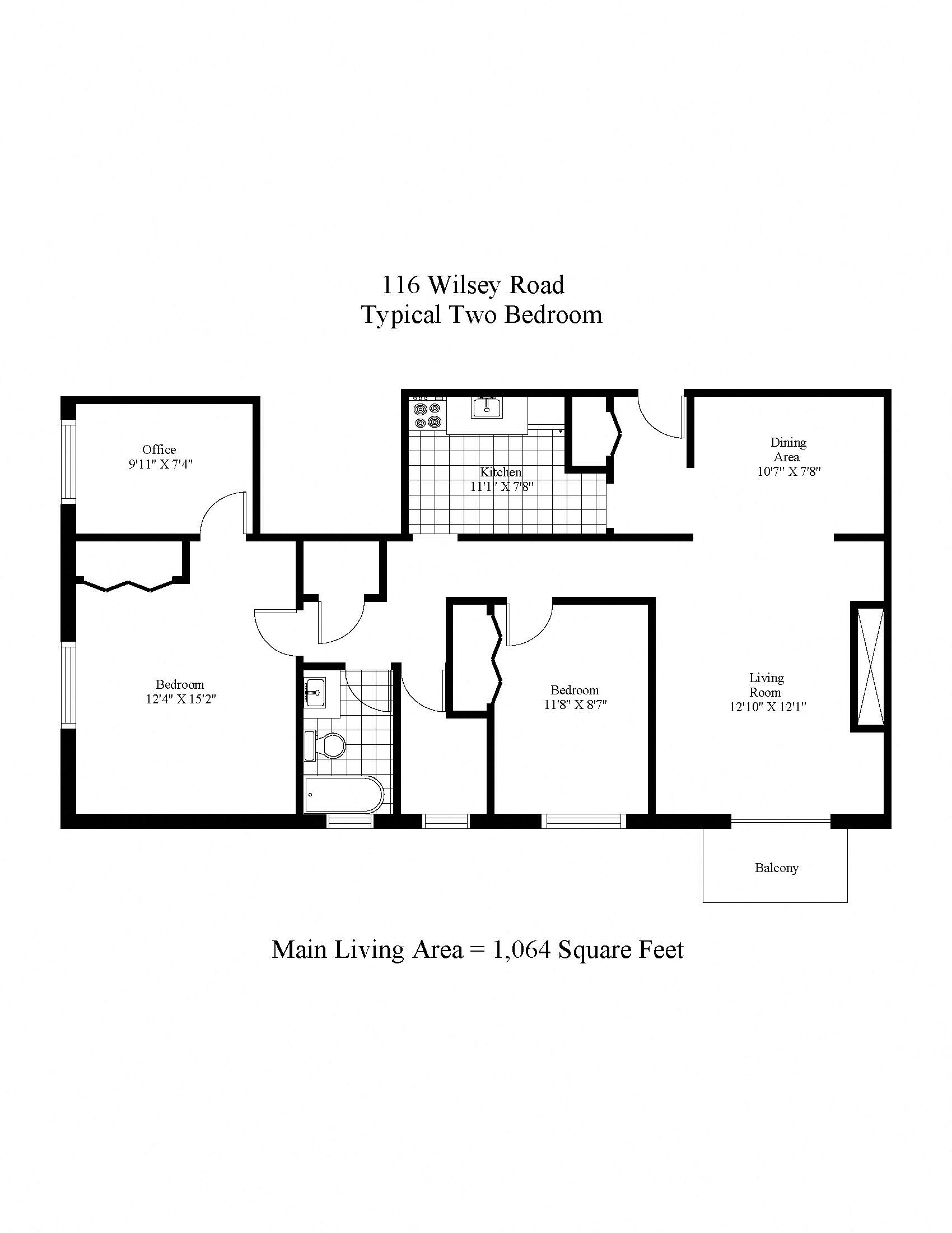 116 WIlsey Road Two Bedroom + Den Image