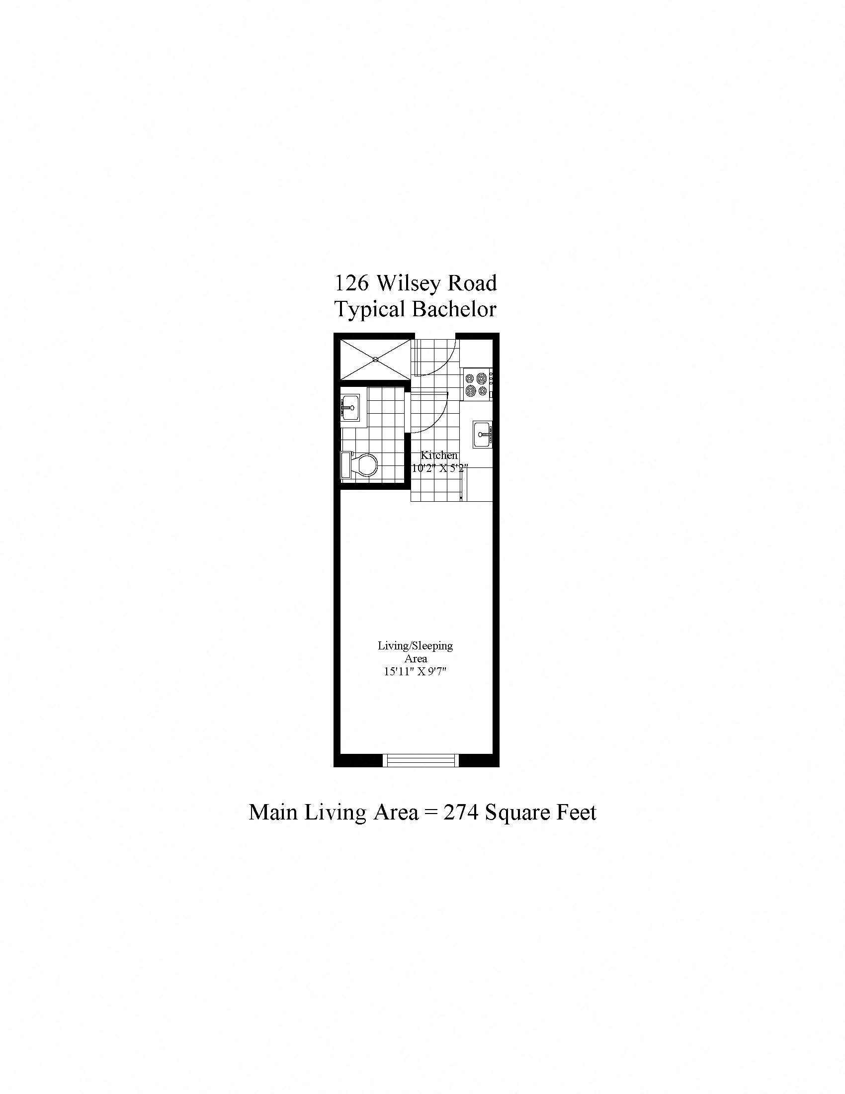 126 WIlsey Road Bachelor Image