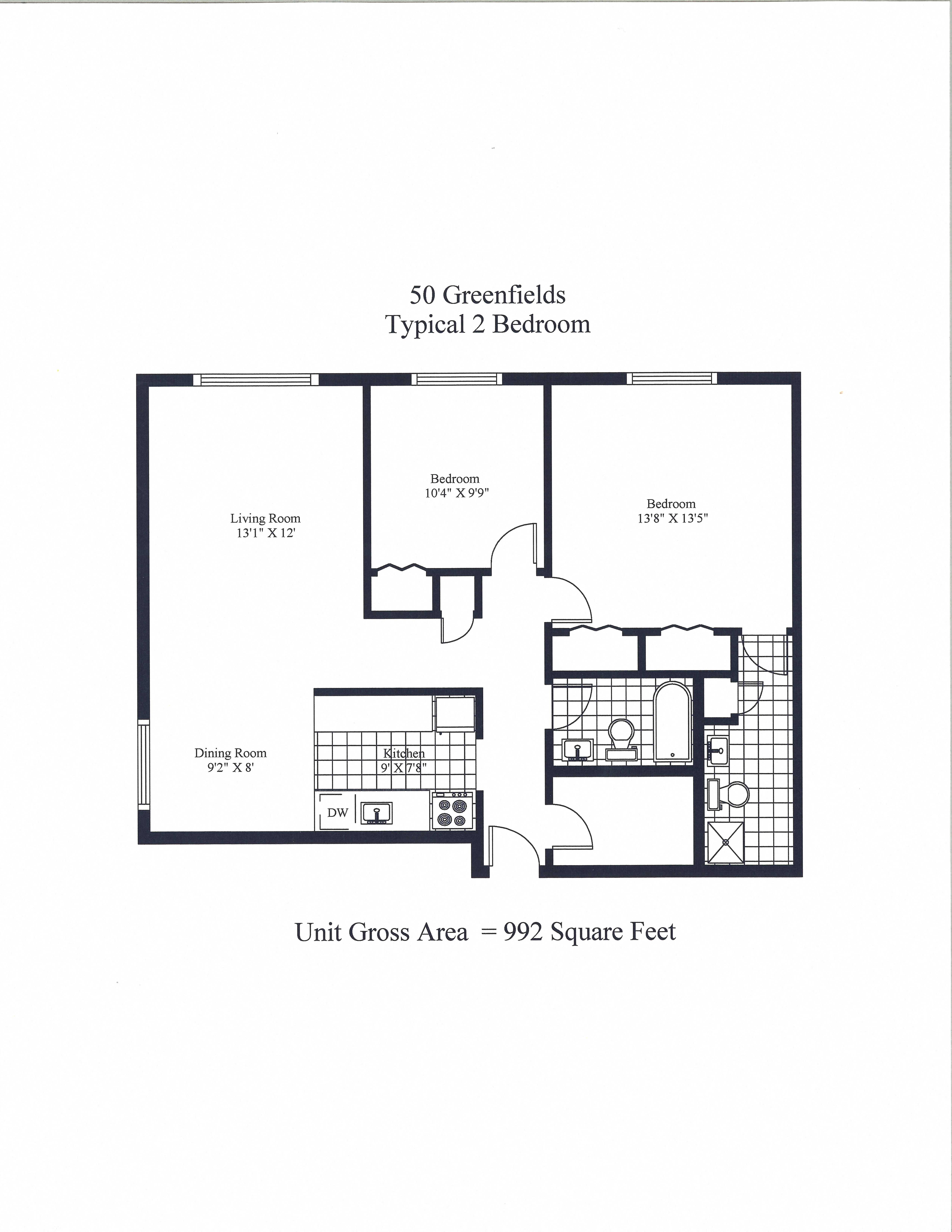 50 Greenfields Two Bedroom Image