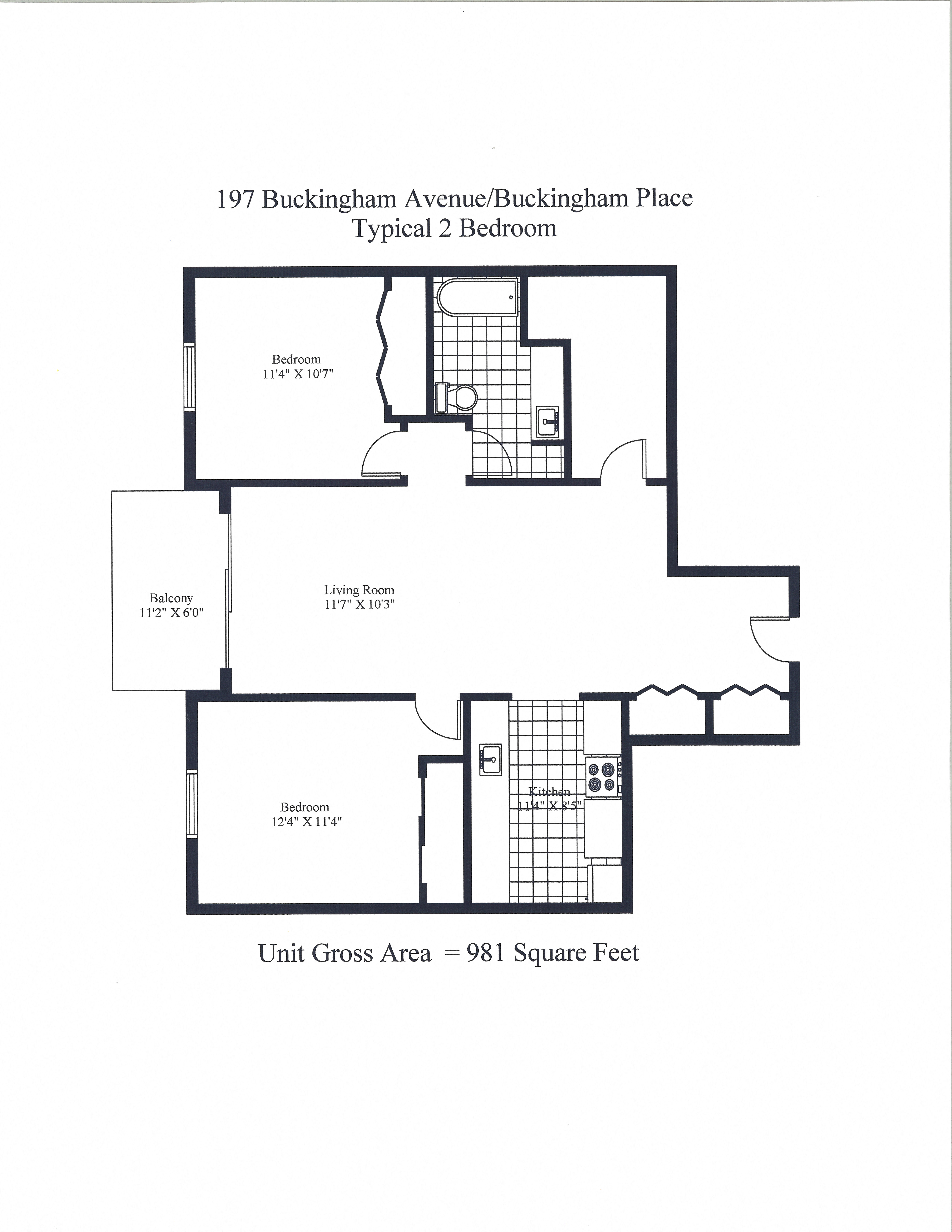 Buckingham Avenue Two Bedroom A Image