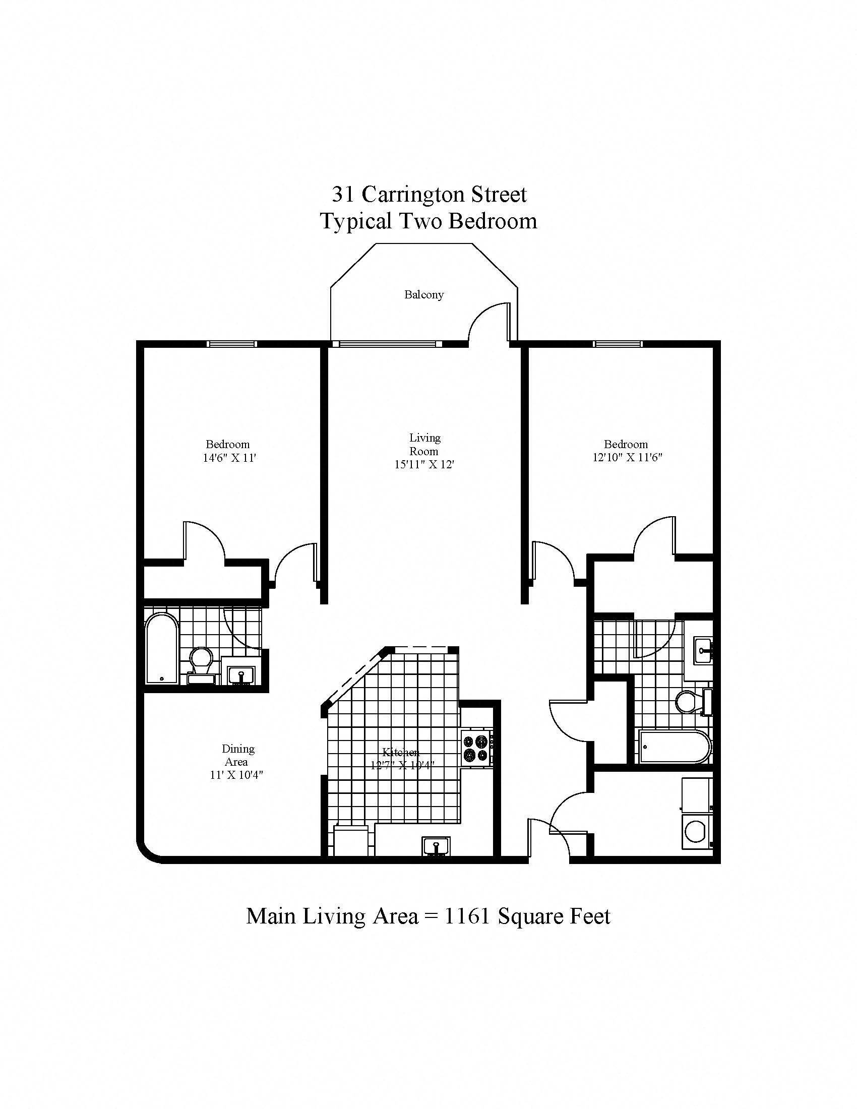 31 Carrington 2 Bedroom