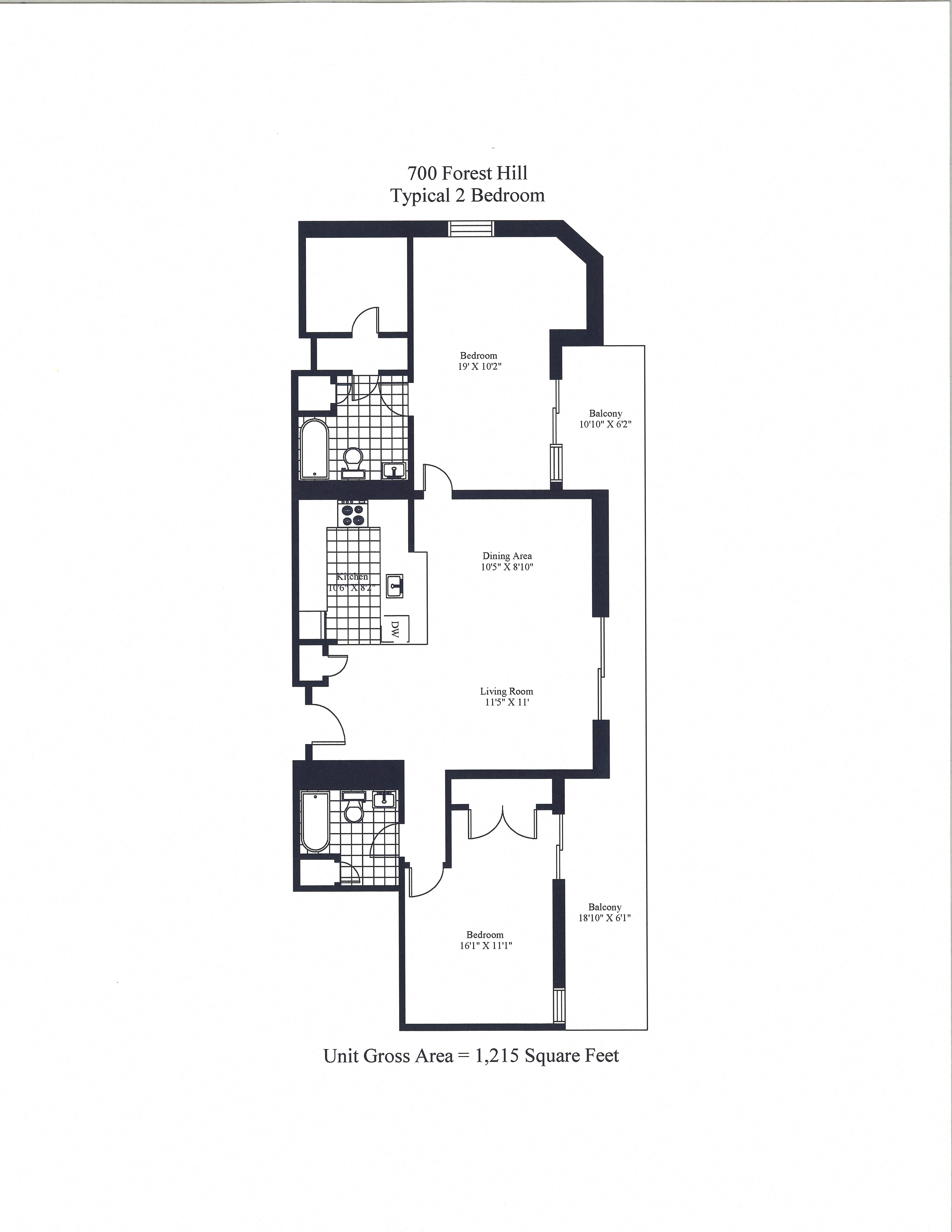 Forest Hill Towers Two Bedroom Large Image