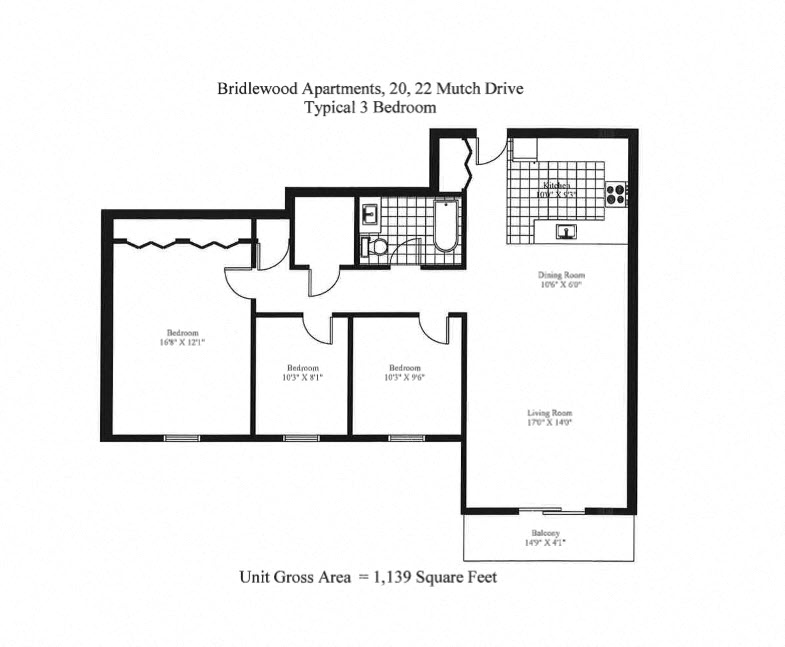 Bridlewood Apartments - 3 Bedroom