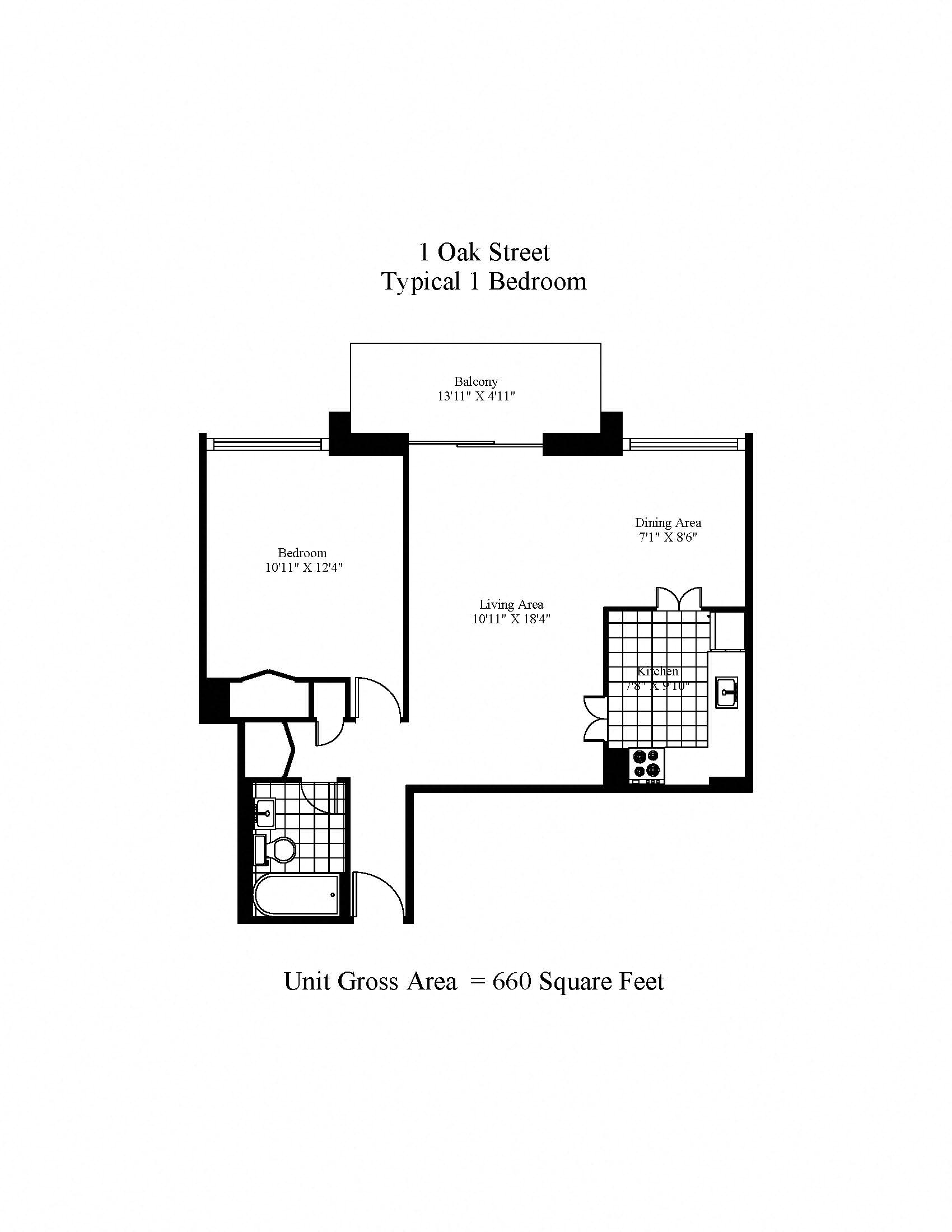 One Oak One  Bedroom