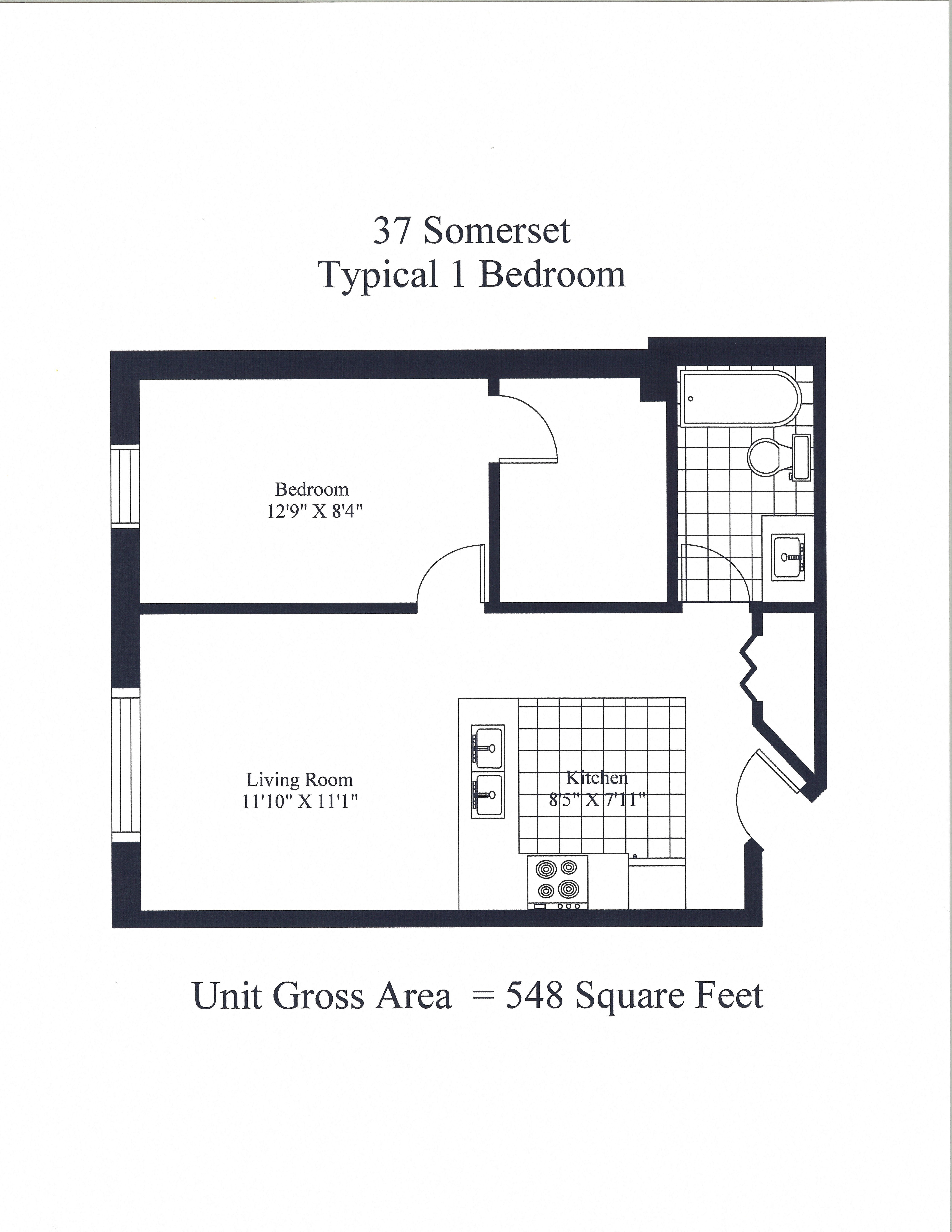 37 Somerset One Bedroom Image