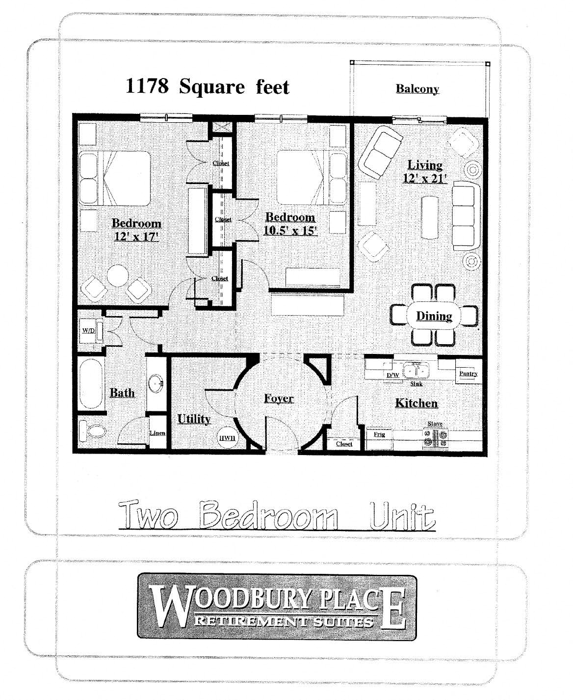 Woodbury Place Two Bedroom + Balcony Image