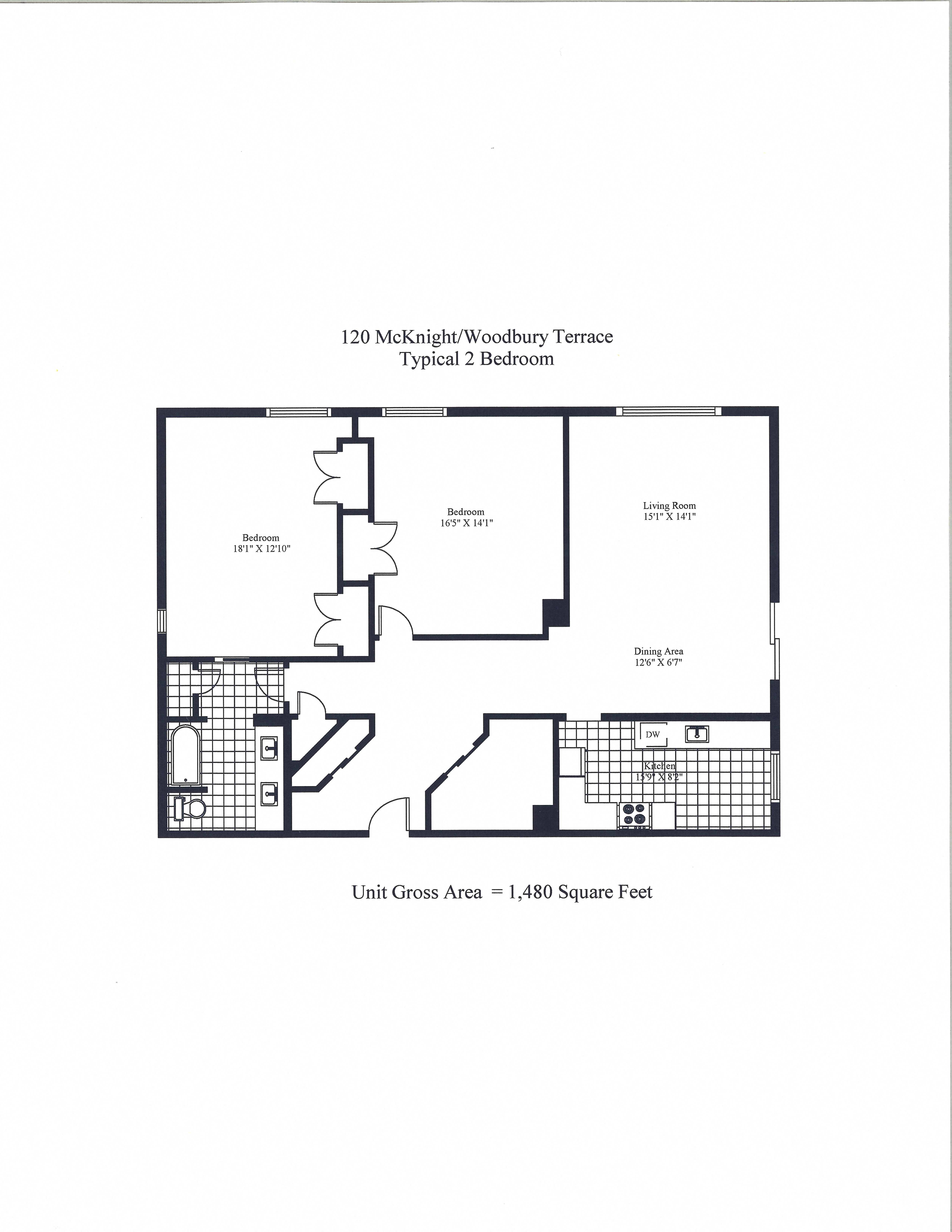 Woodbury Terrace Two Bedroom Image