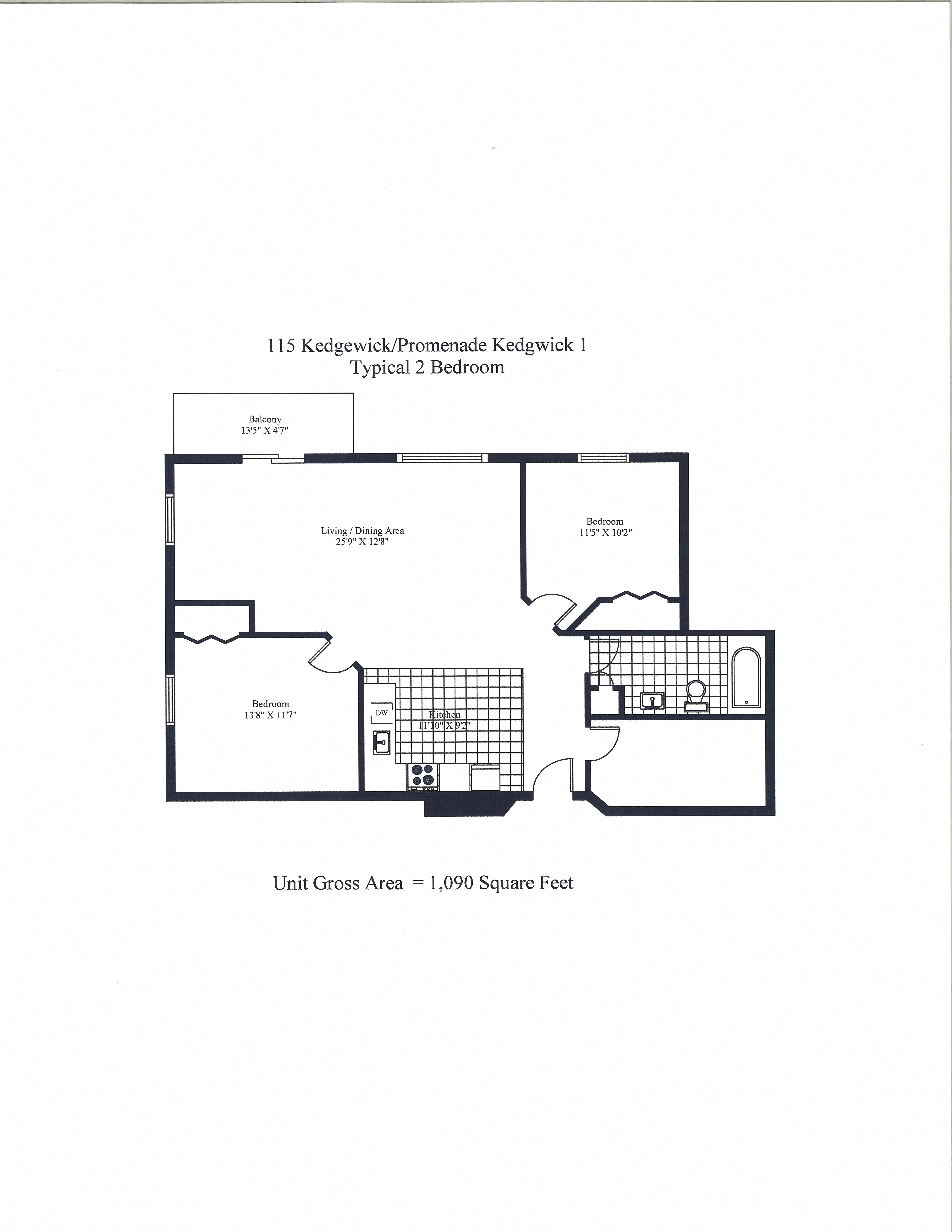 115 Kedgwick Two Bedroom Image