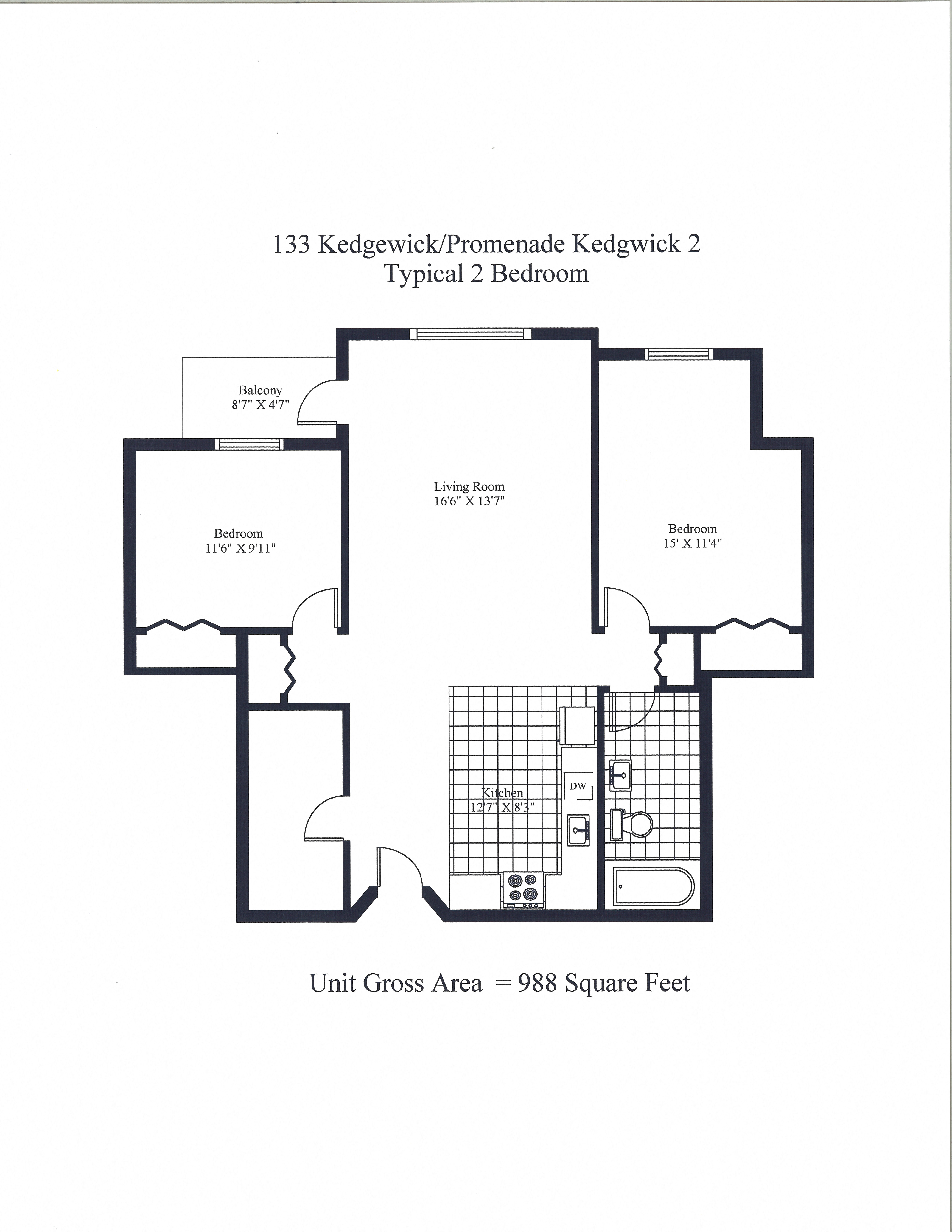 133 Kedgwick Two Bedroom A Image