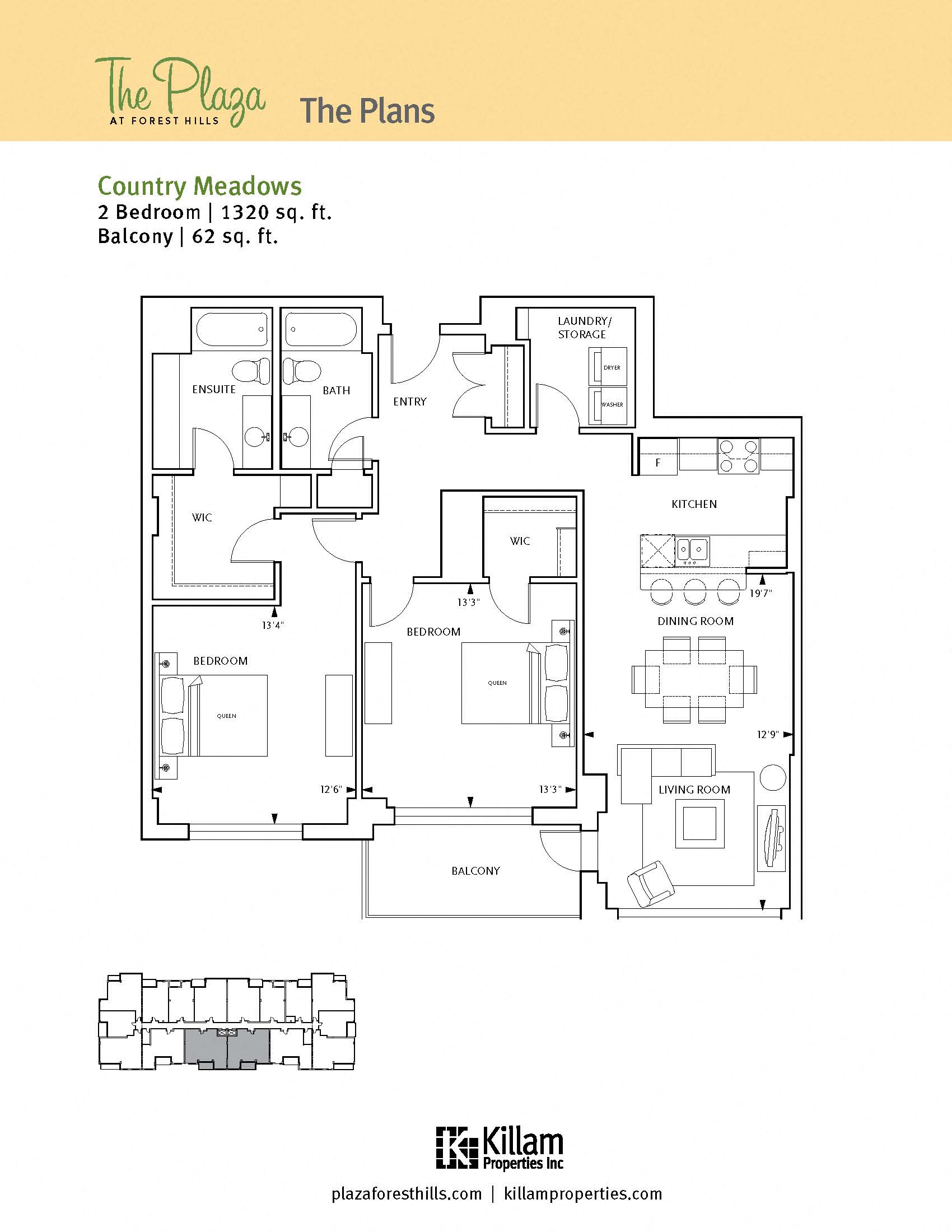 The Plaza - Country Meadows Two Bedroom Image