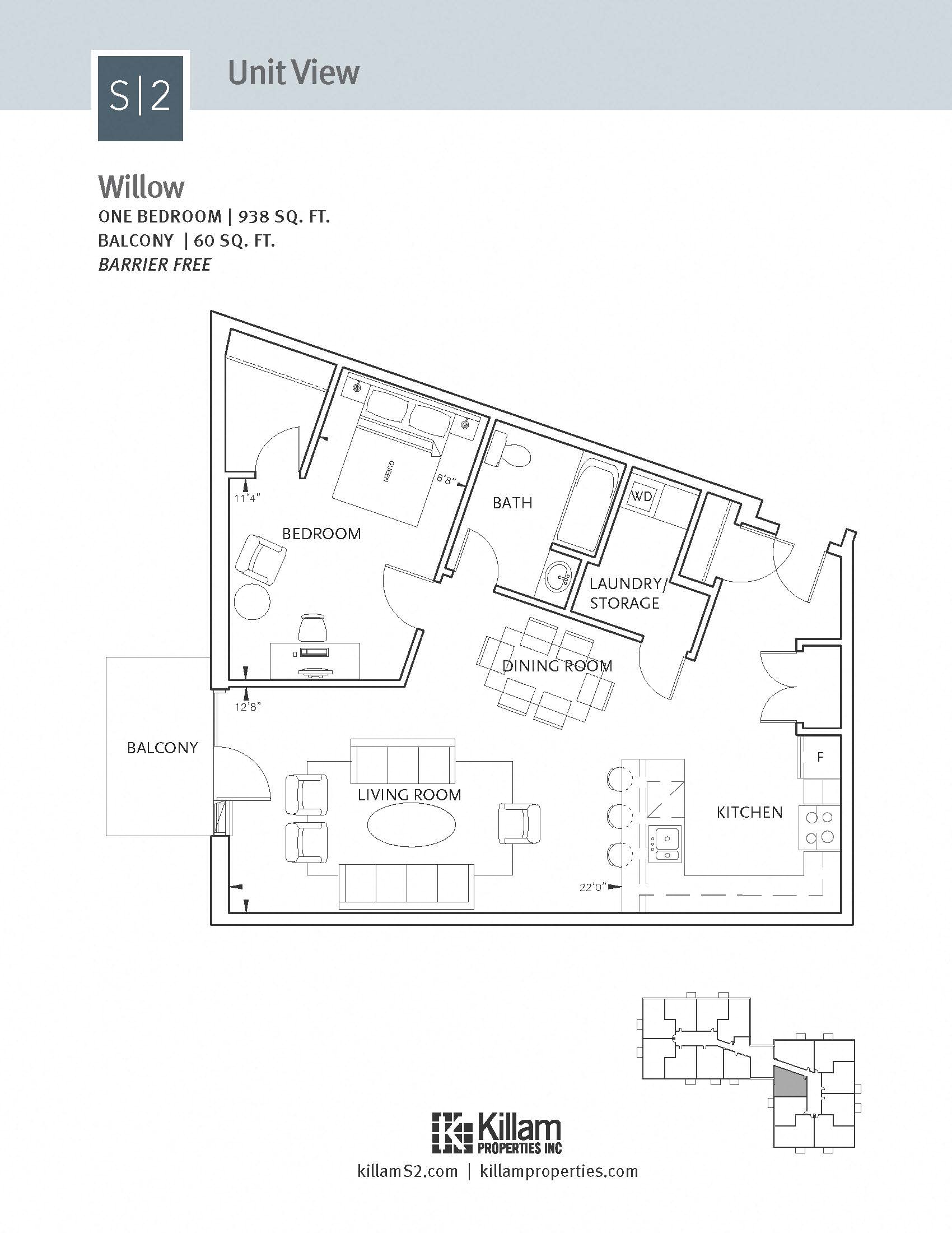 S2 Apartments 1 Bedroom Barrier Free