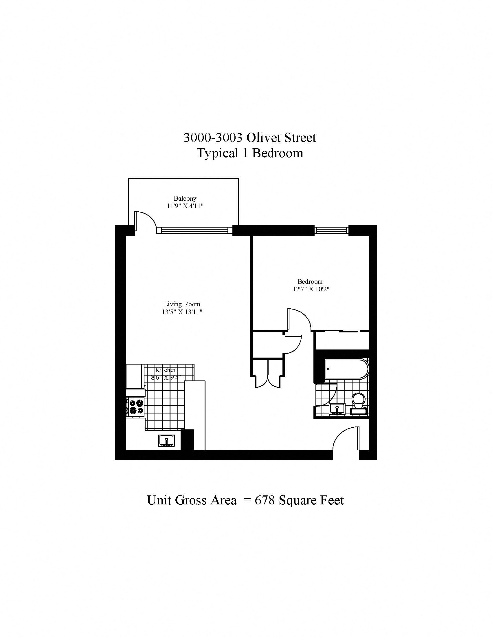 Brentwood 1 Bedroom