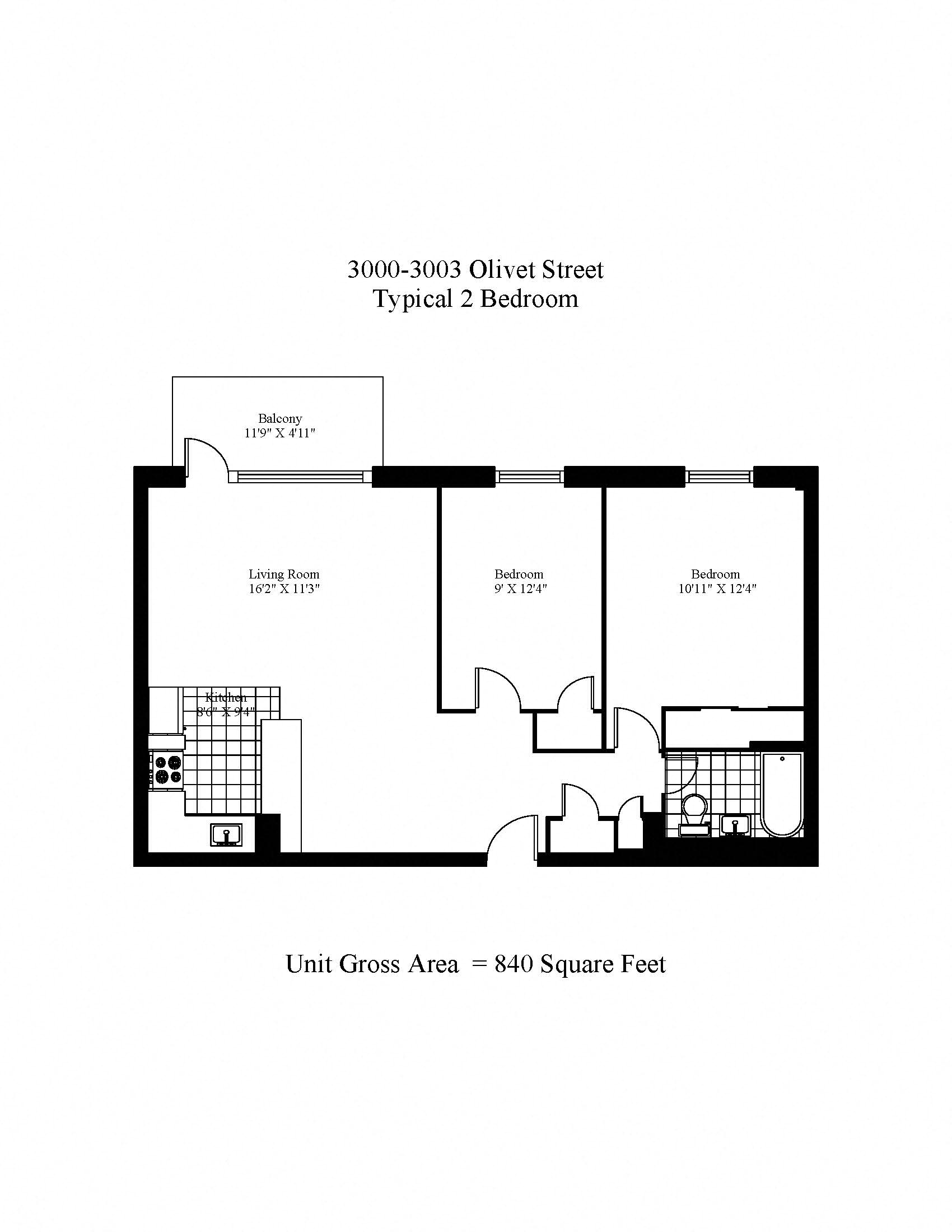 Brentwood 2 Bedroom