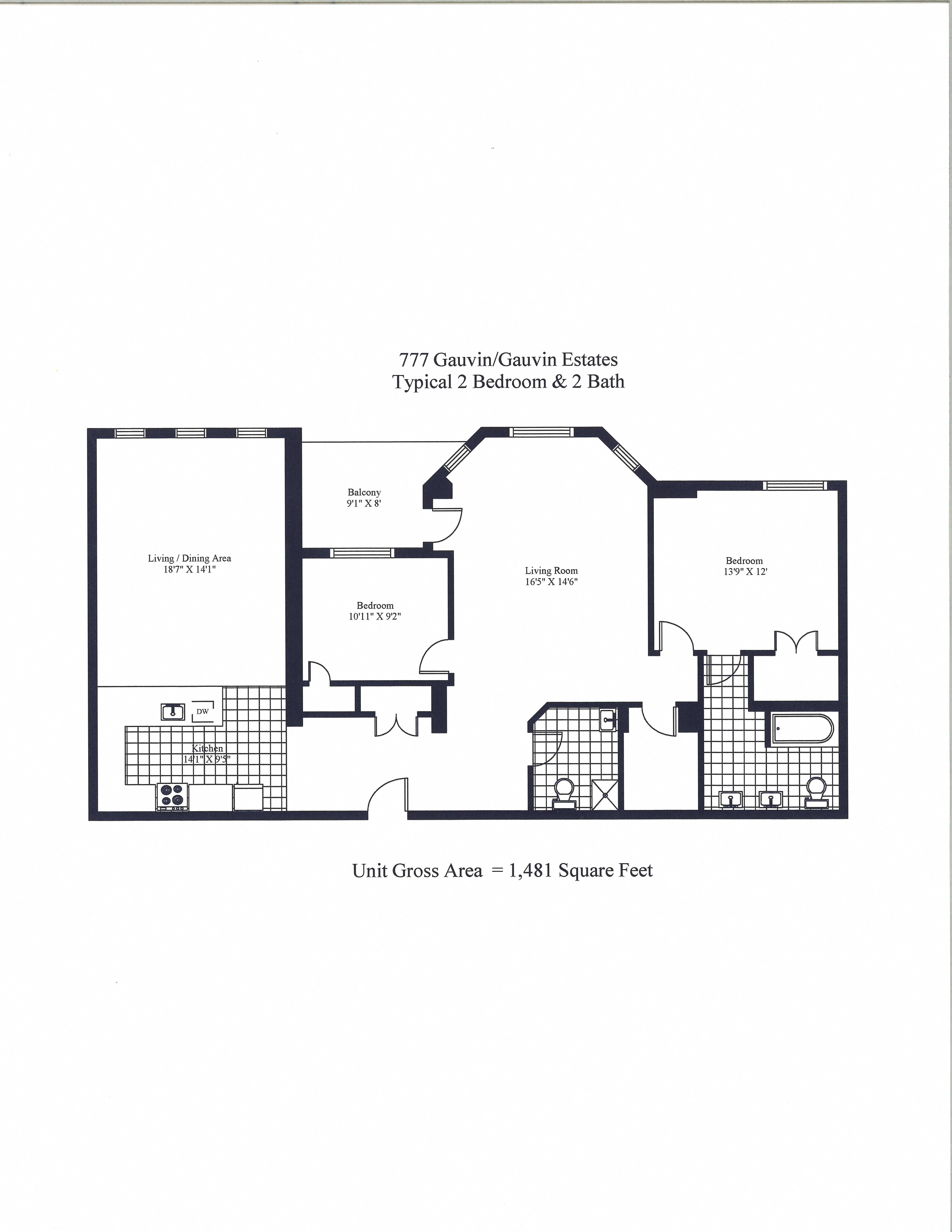 777 Gauvin Two Bedroom Two Bathroom Image