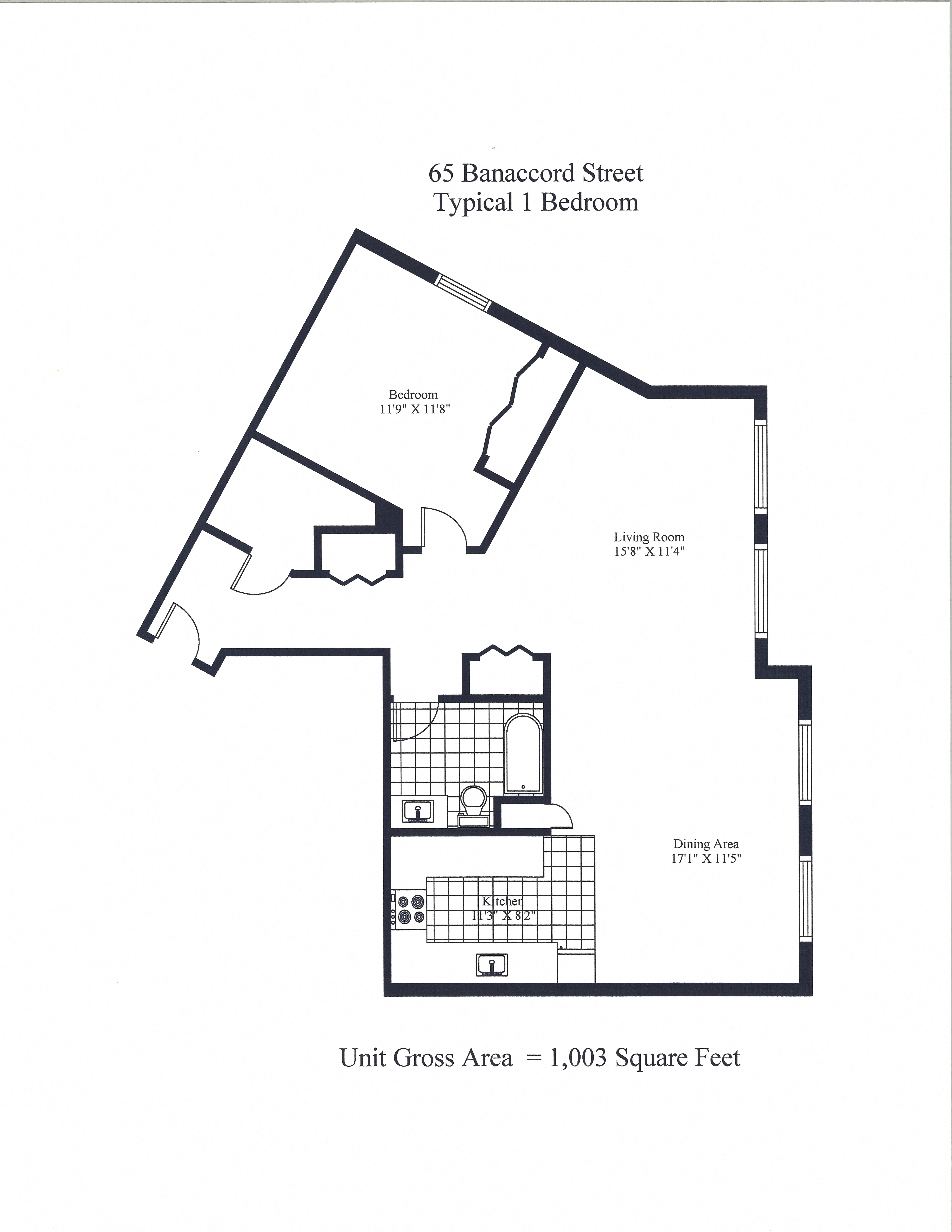 65 Bonaccord One Bedroom A Image