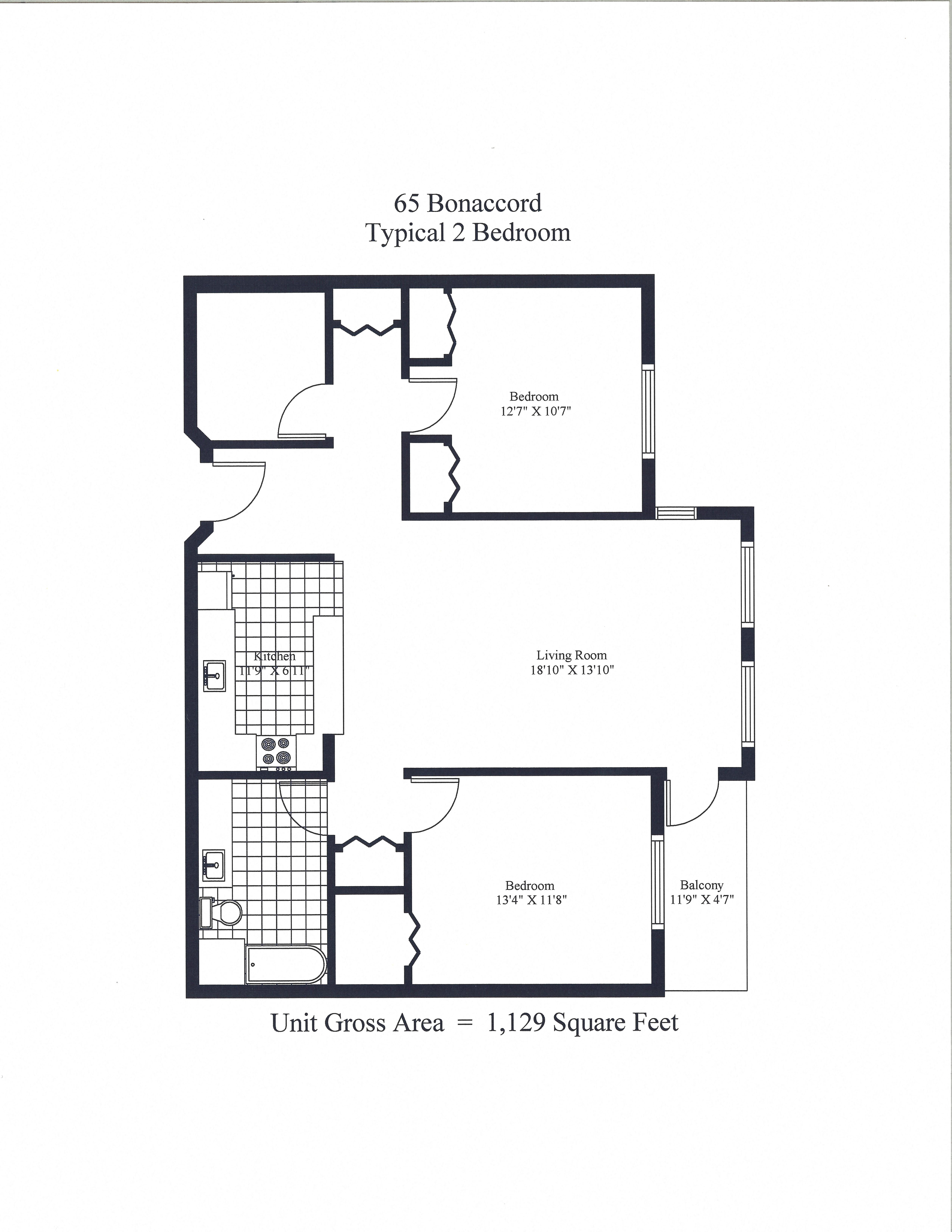 65 Bonaccord Two Bedroom A Image