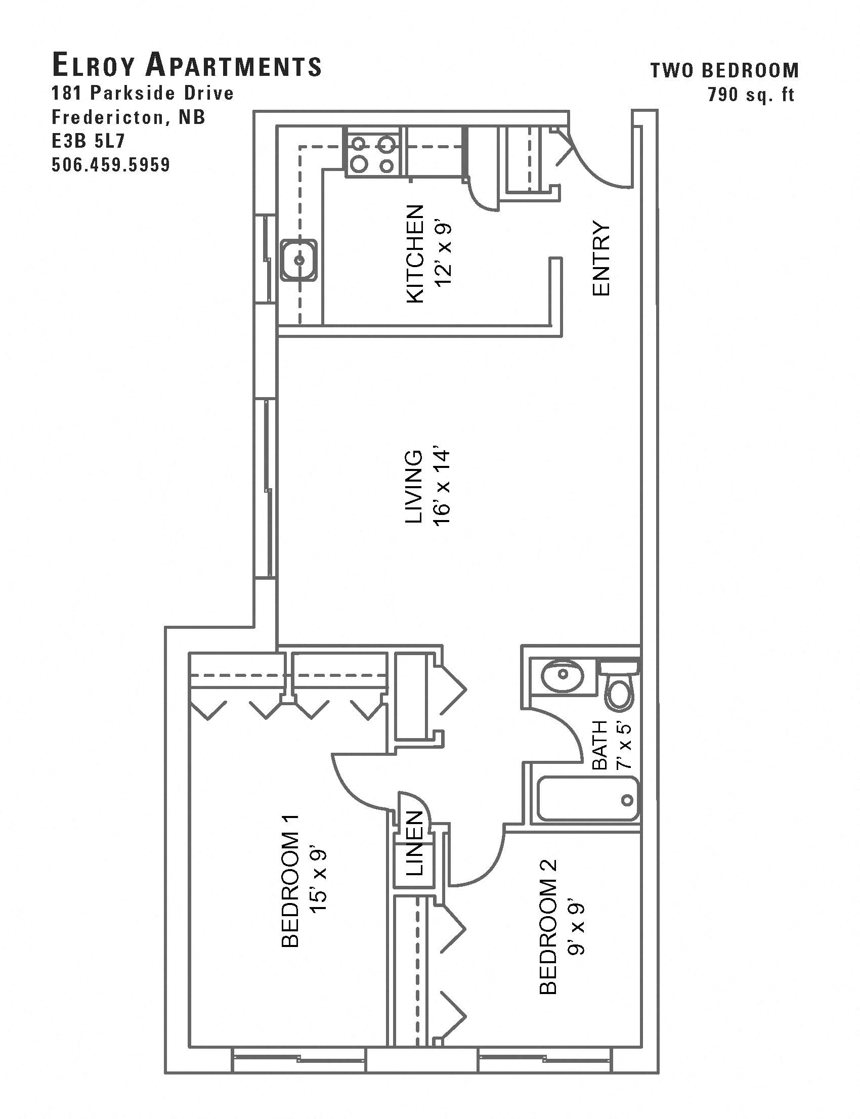 Elroy Apartments Two Bedroom Image
