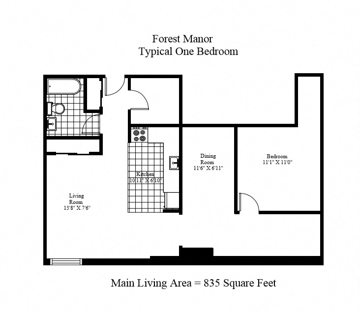 Forest Manor - 1 Bedroom