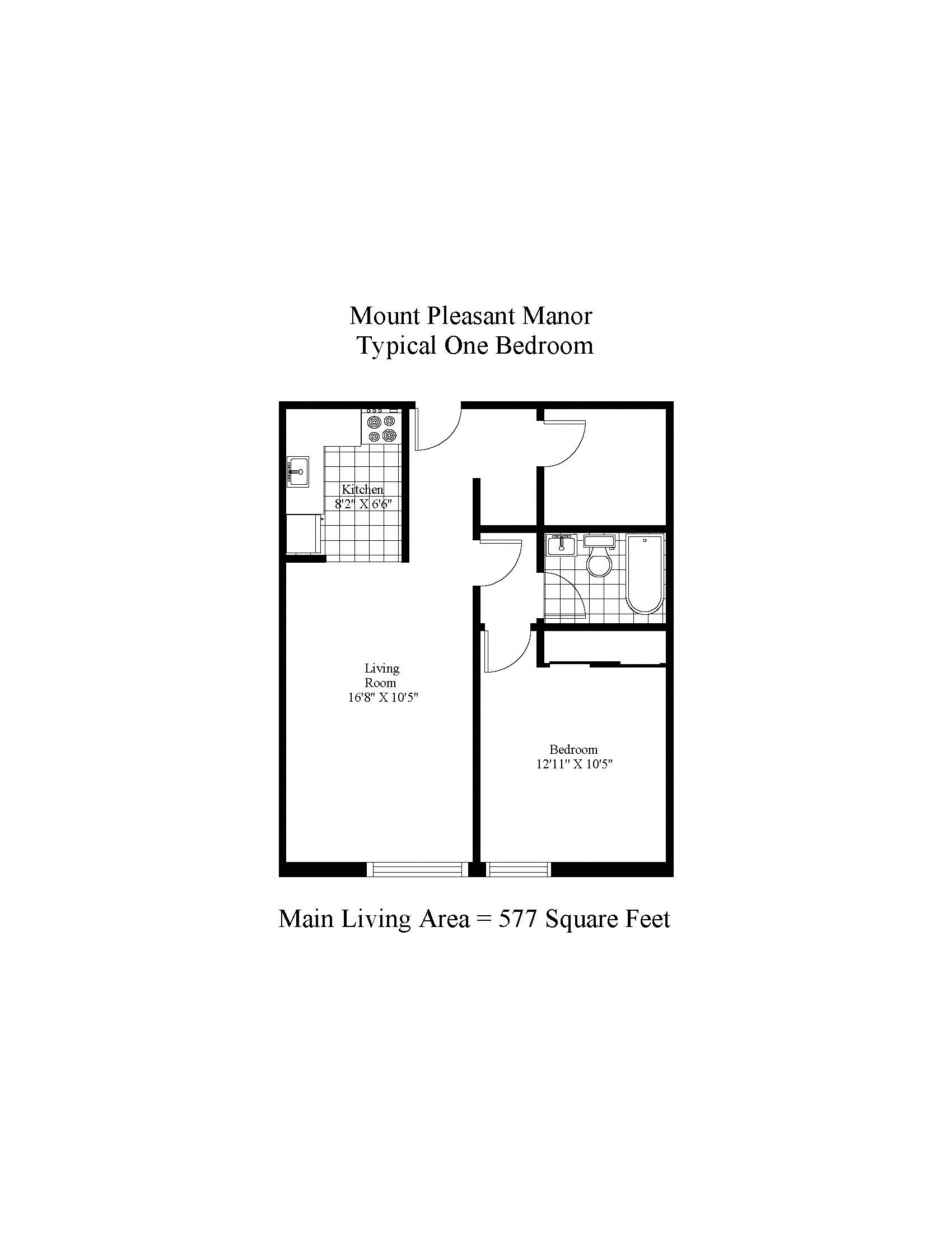 Mount Pleasant Manor Bachelor One Bedroom