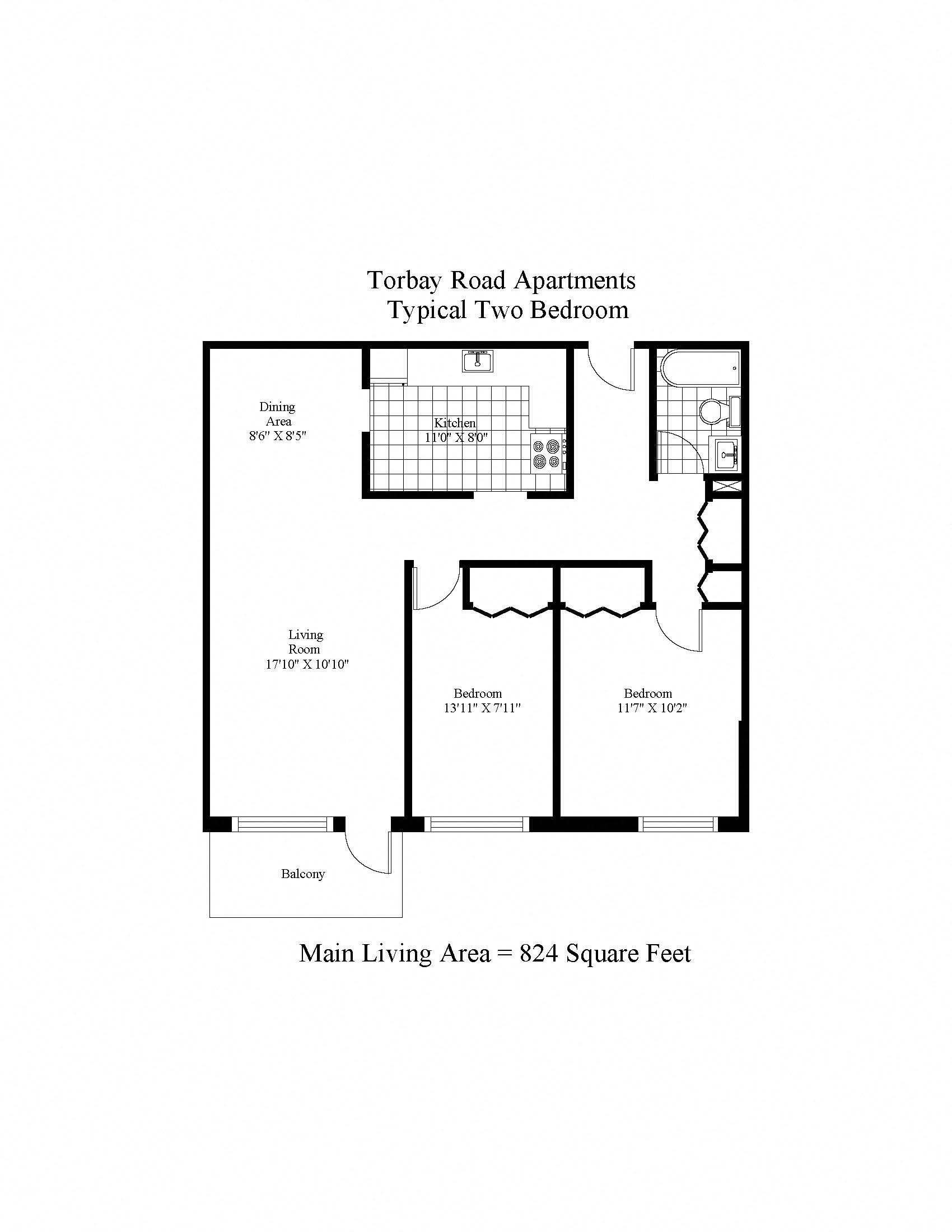 Torbay Road Apartments Two Bedroom