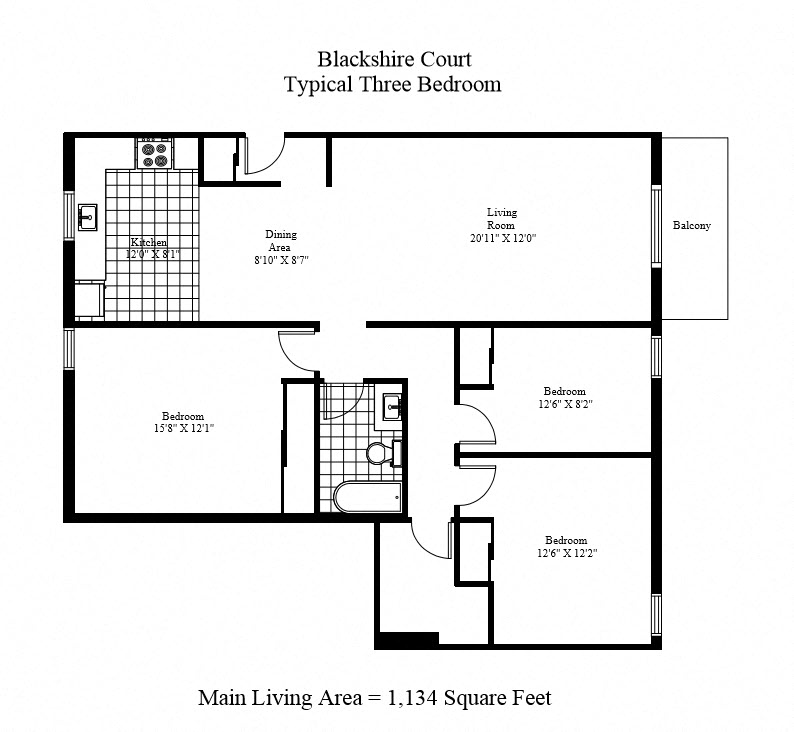 Blackshire Court - 3 Bedroom