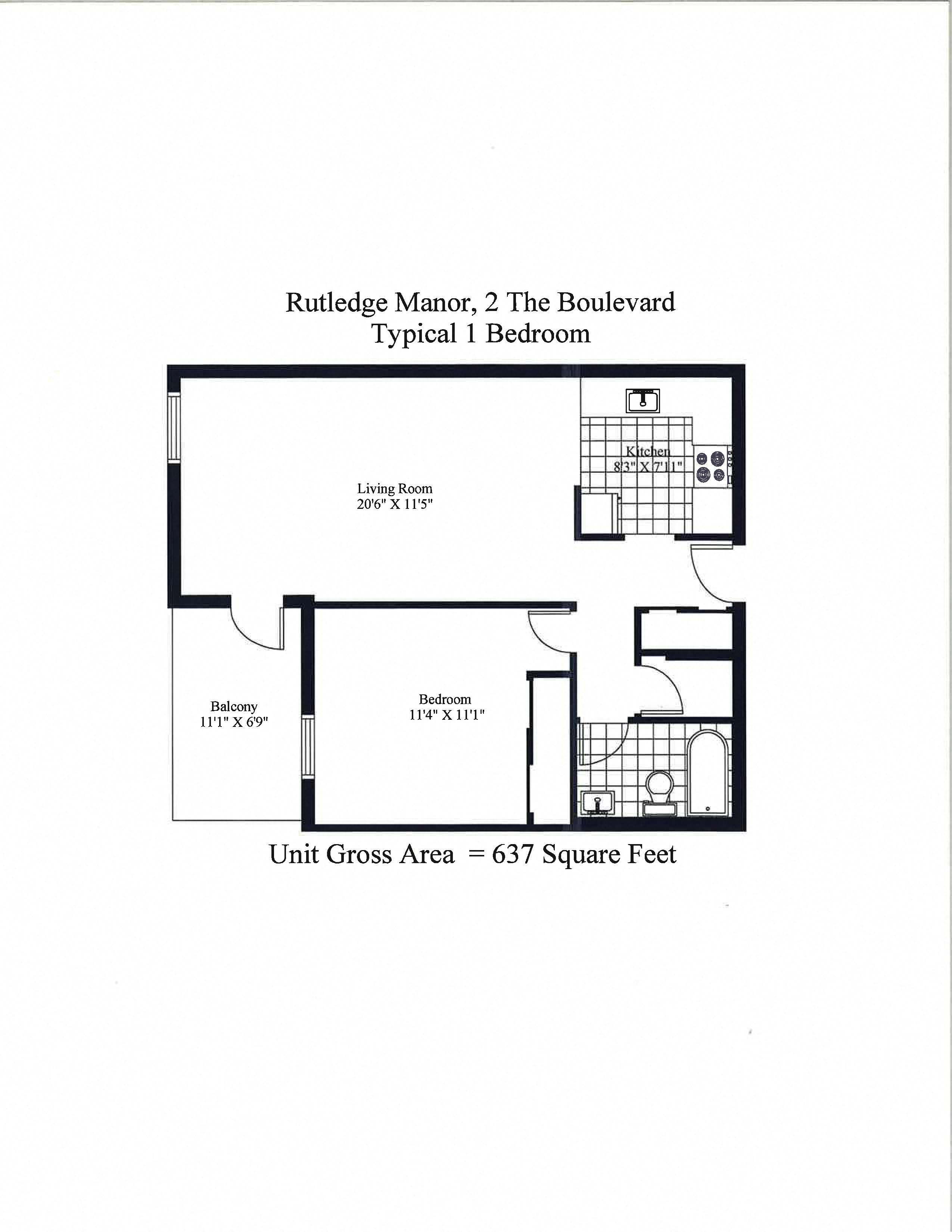 Rutledge Manor One Bedroom